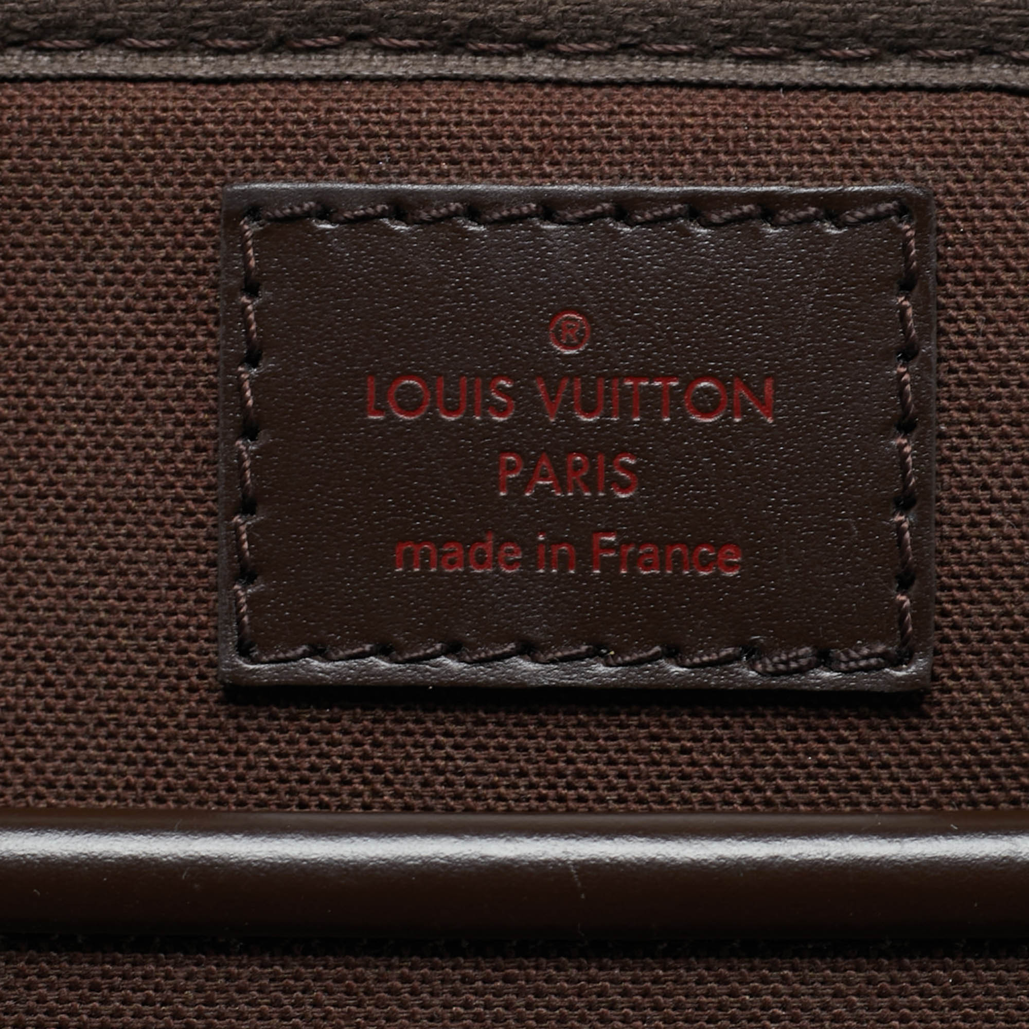 Louis Vuitton Damier Ebene Canvas And Leather Sabana Laptop Bag