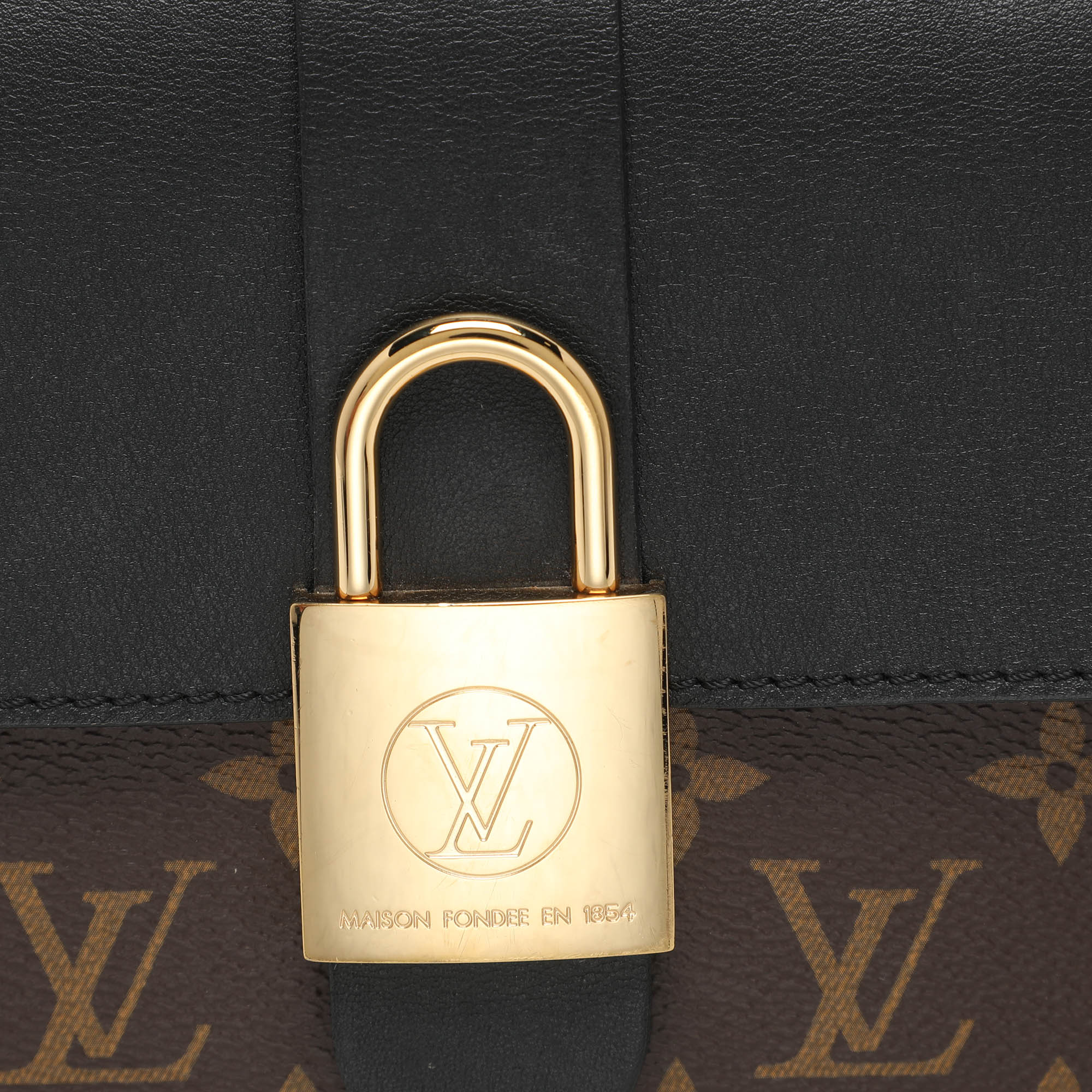 Louis Vuitton Monogram Canvas And Leather Locky BB Bag