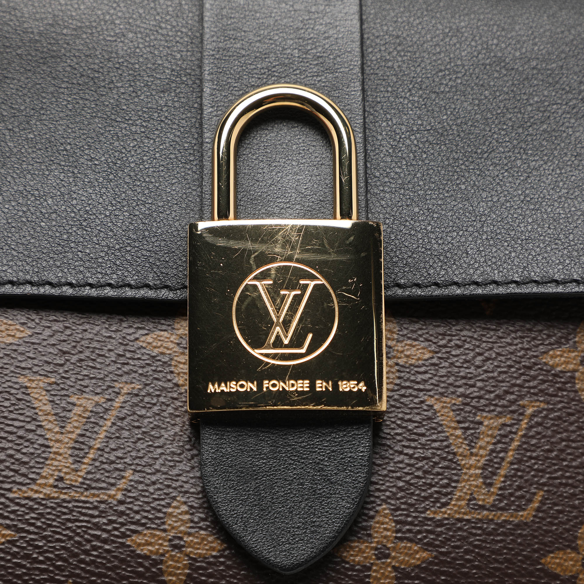 Louis Vuitton Monogram Canvas And Leather Locky BB Bag