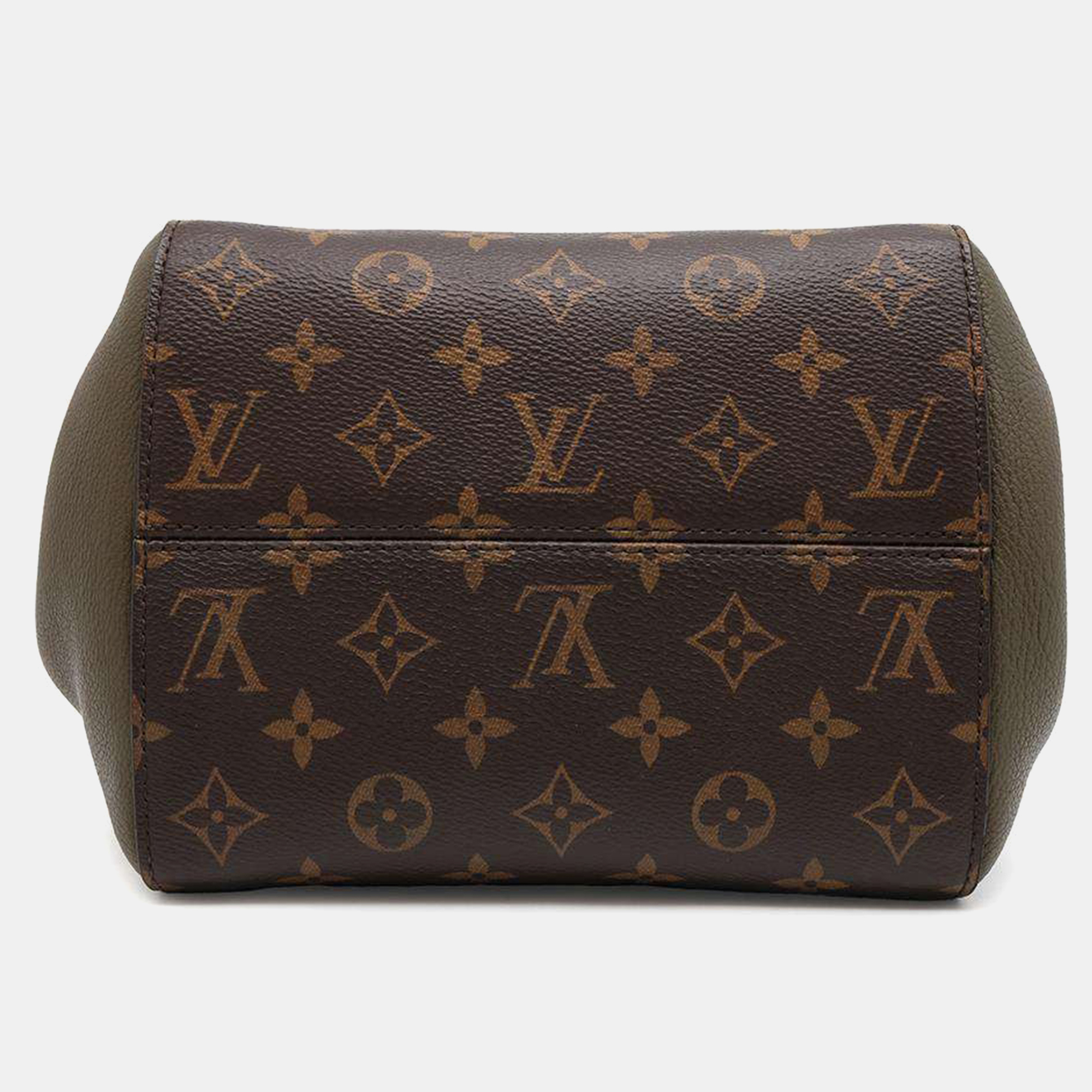 Louis Vuitton Claim/Khaki/Noir Monogram Leather Fold Tote Bag Size PM