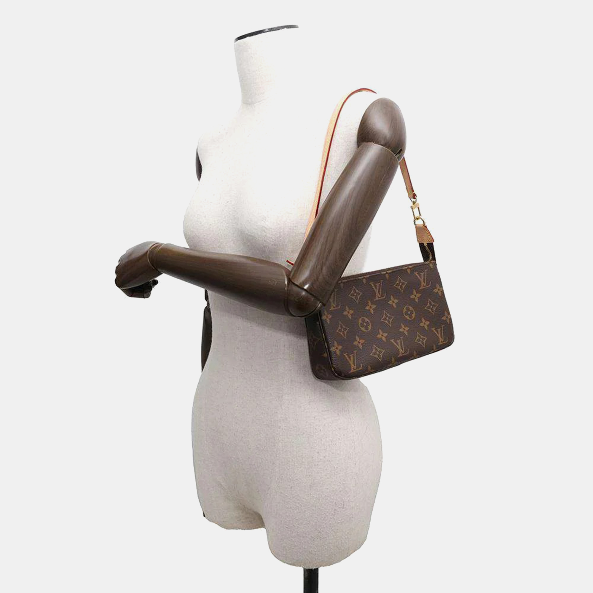 Louis Vuitton Brown Monogram Pochette Accessoires Bag