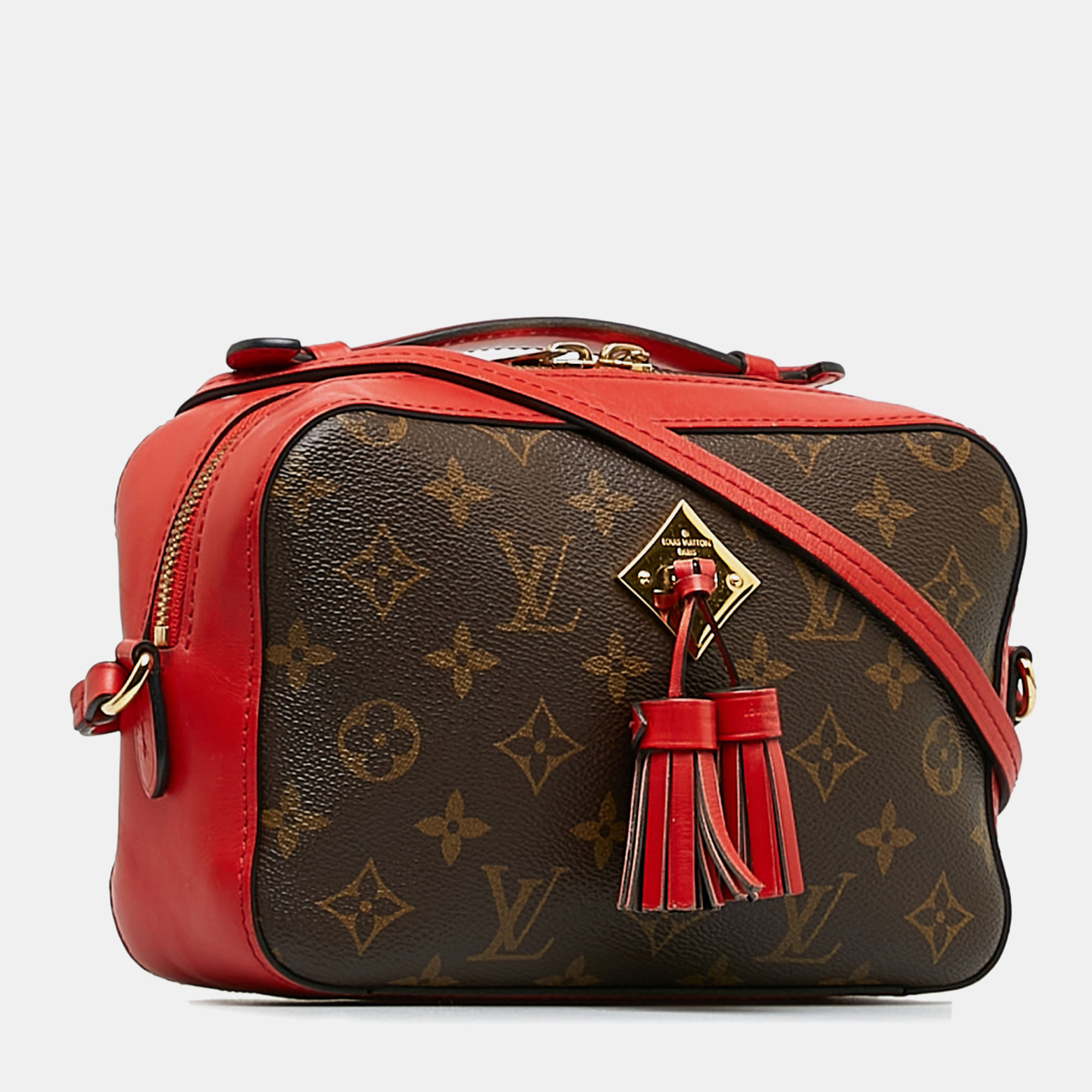 Louis Vuitton Brown Canvas Louis Vuitton Monogram Saintonge