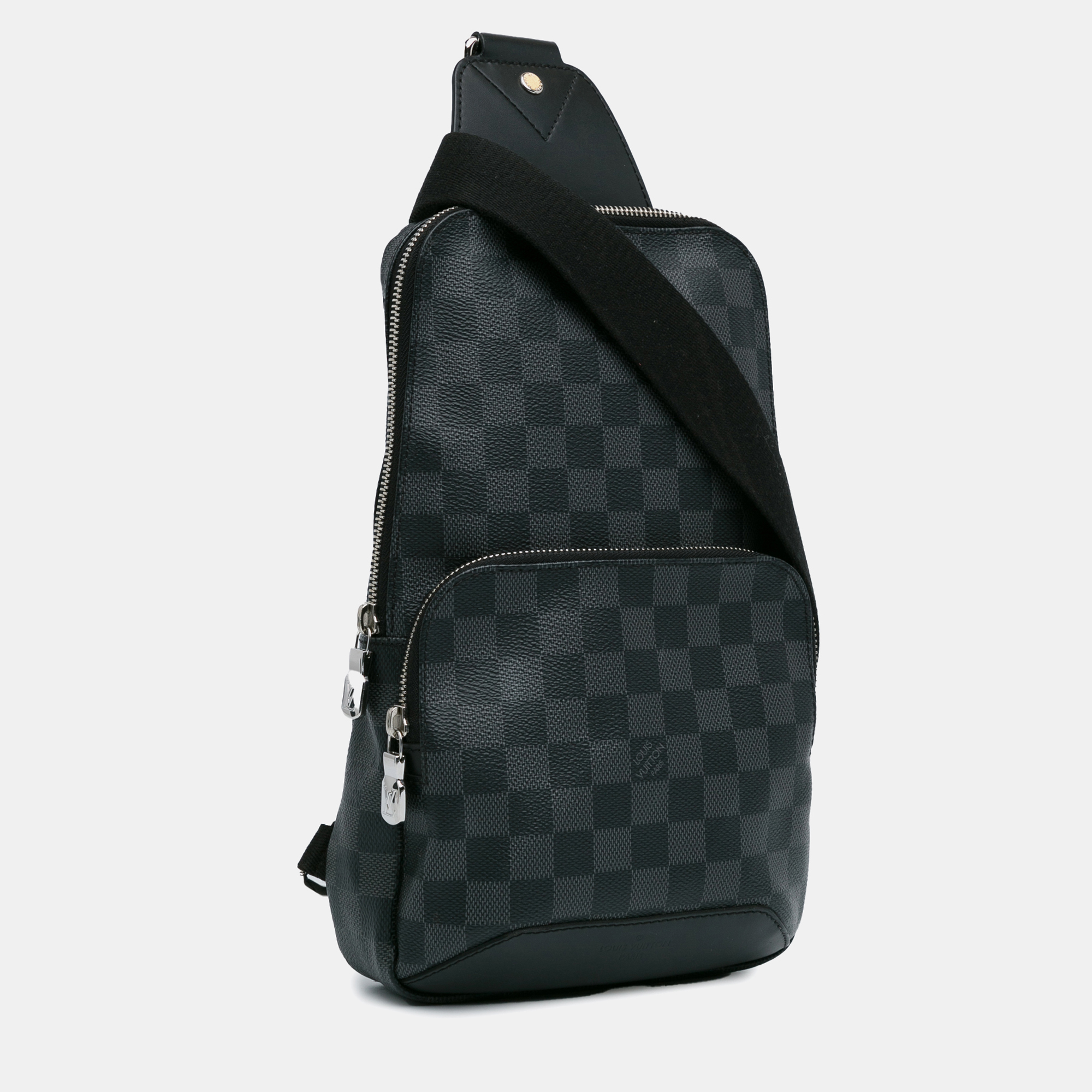 Louis Vuitton Black Canvas Louis Vuitton Damier Graphite Avenue Sling