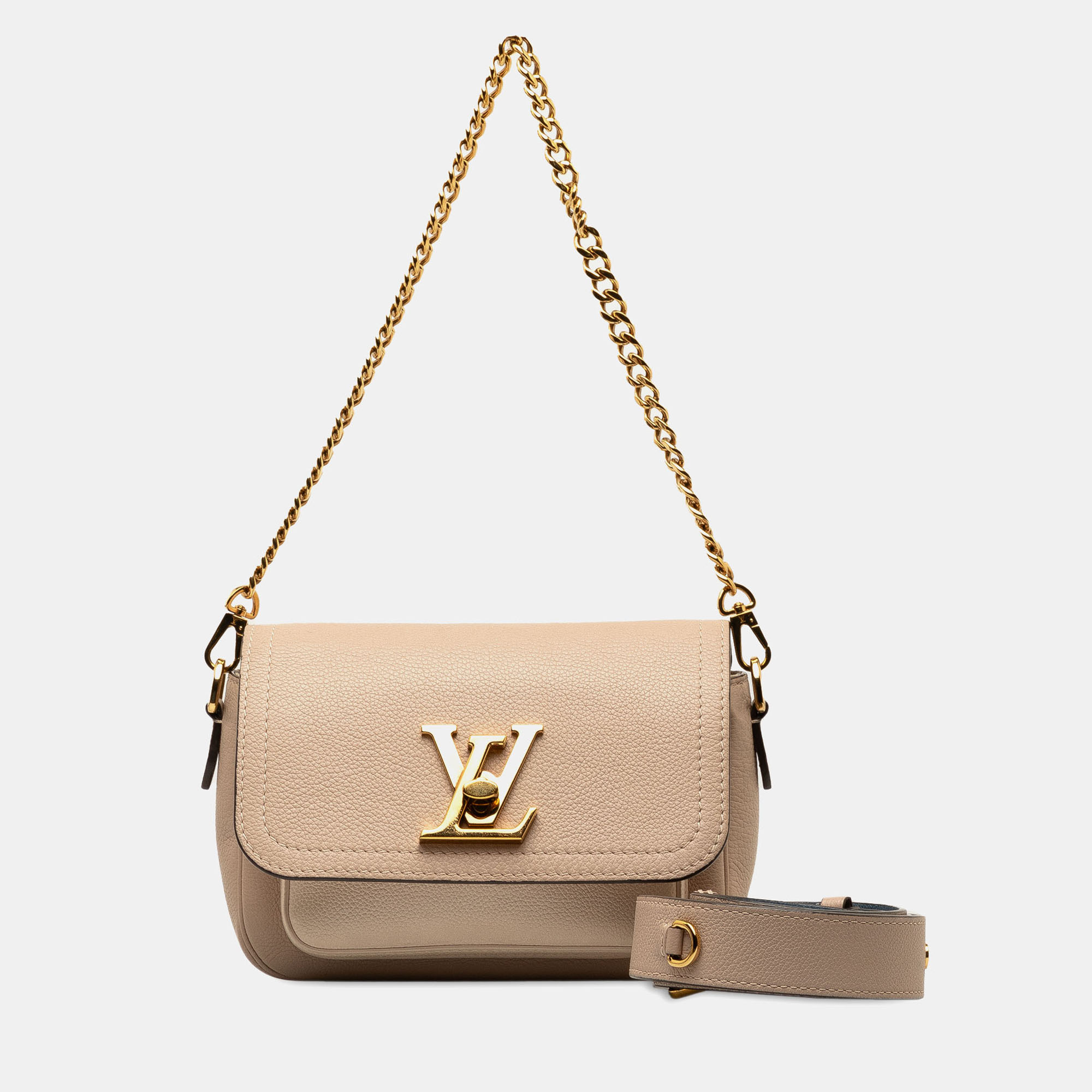 Louis Vuitton Brown Calf Leather Lockme Tender