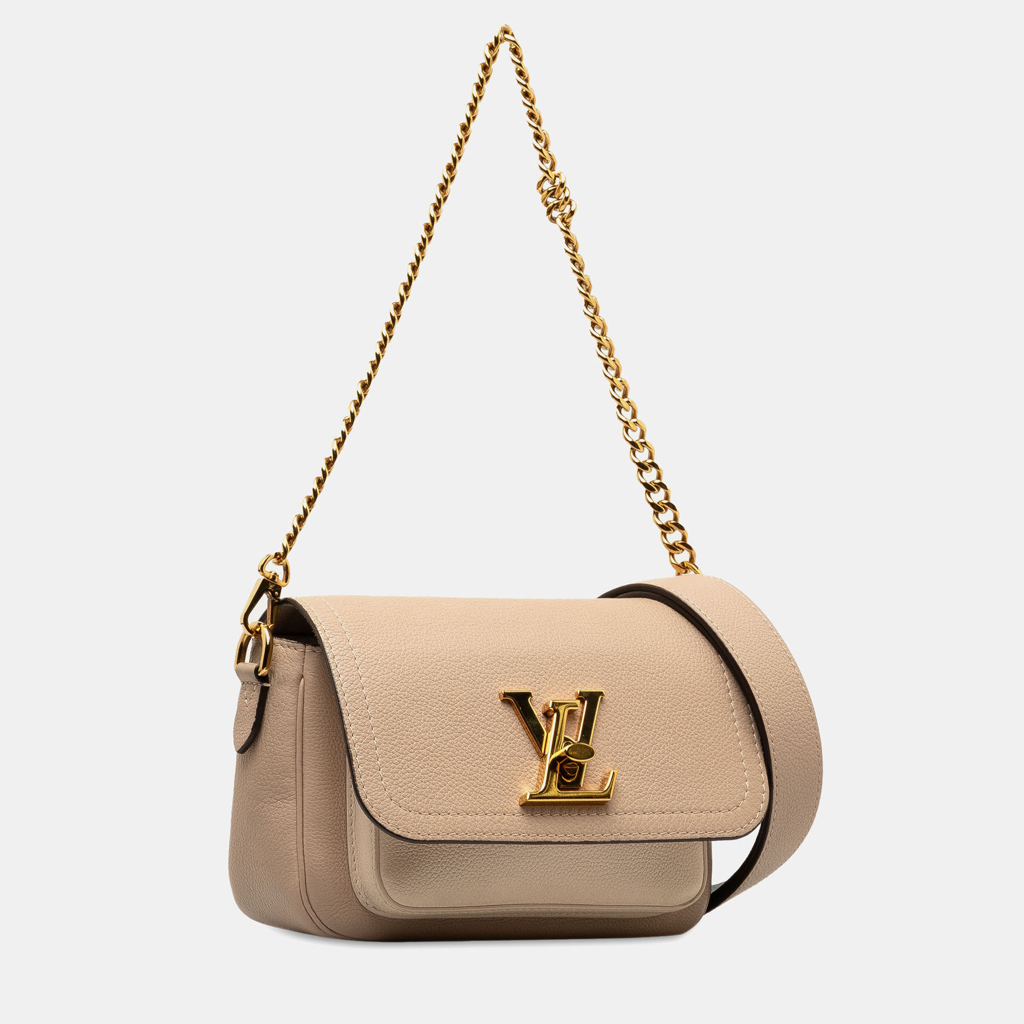 Louis Vuitton Brown Calf Leather Lockme Tender