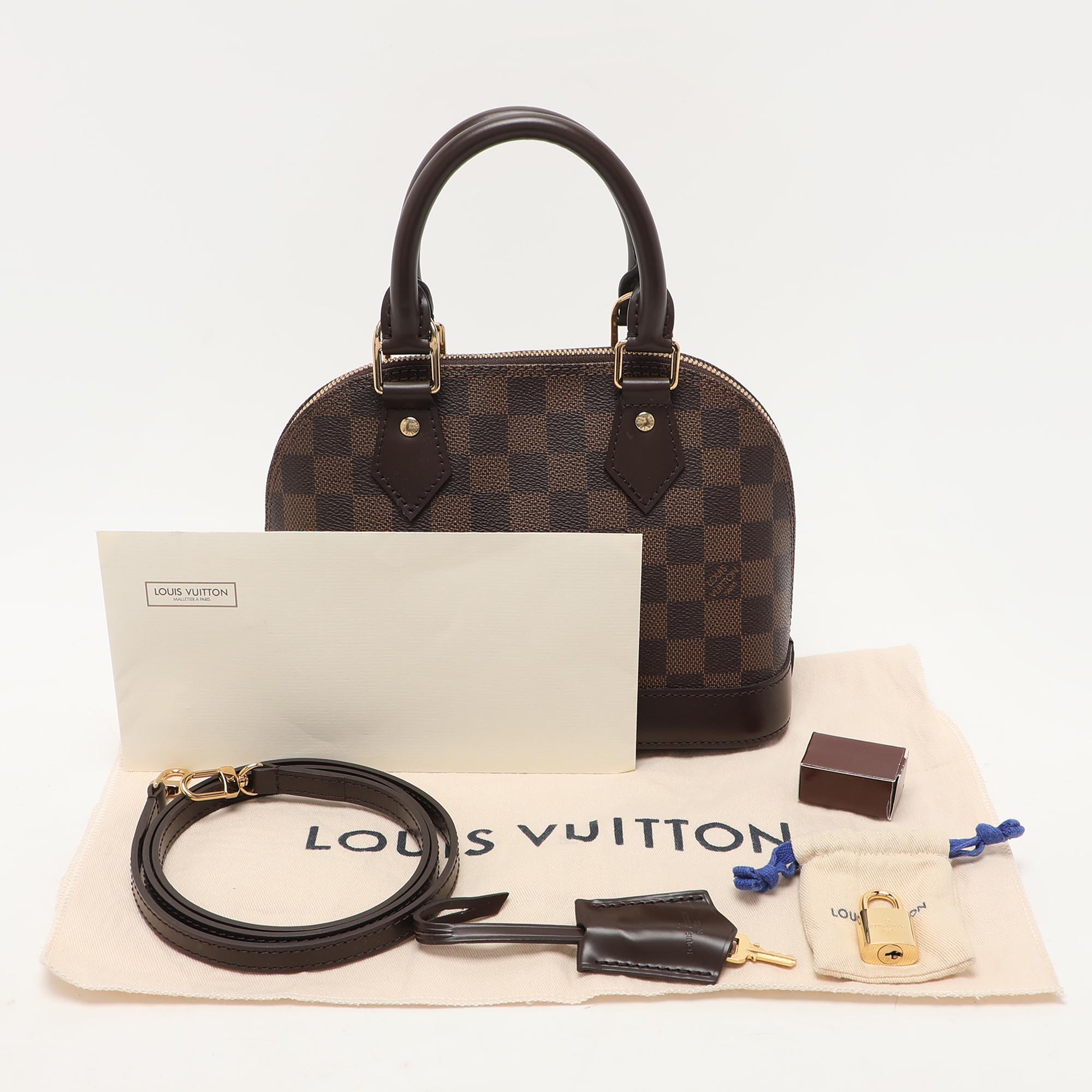 Louis Vuitton Damier Ebene Canvas Alma BB Bag