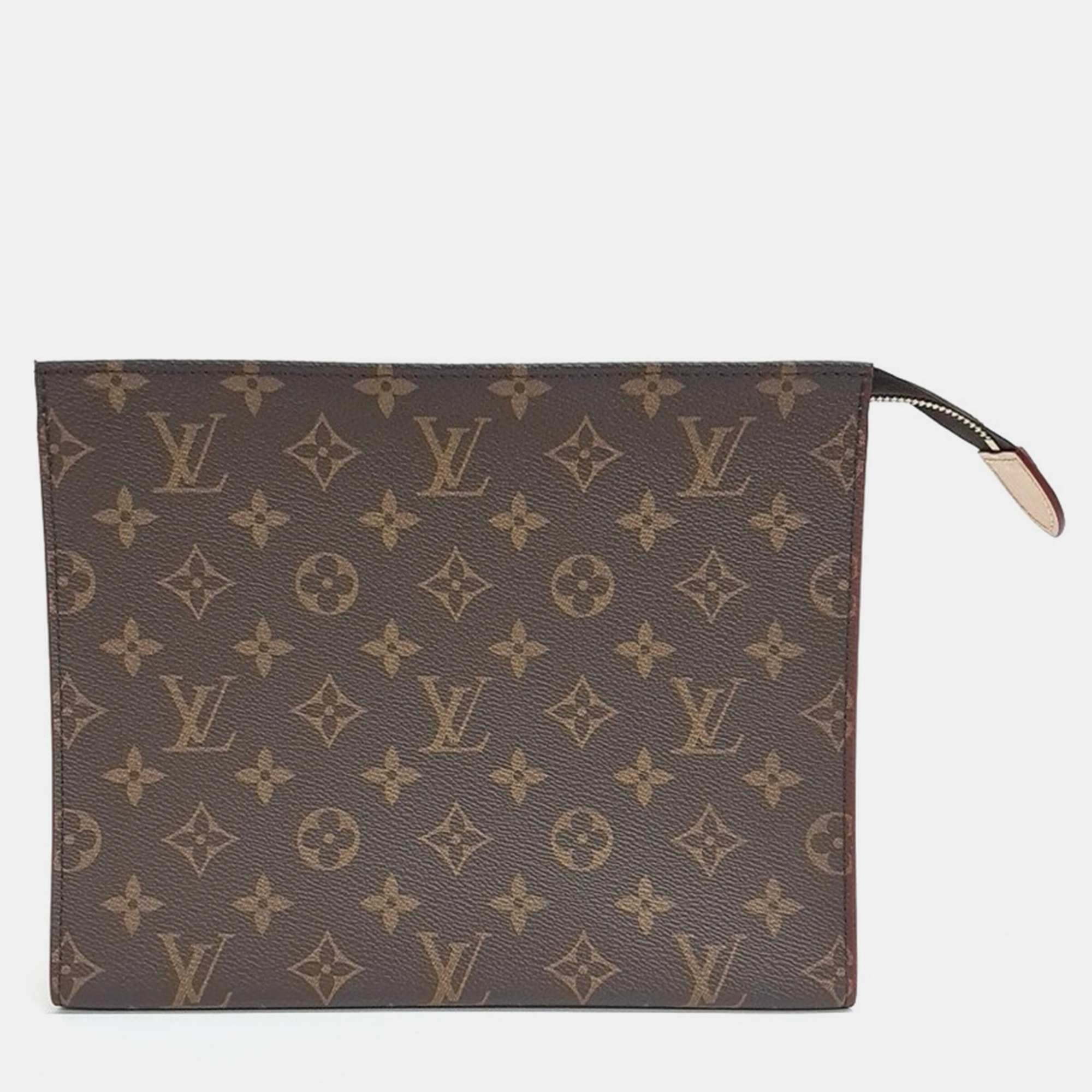 Louis Vuitton Brown PVC Pochette Toilet Pouch