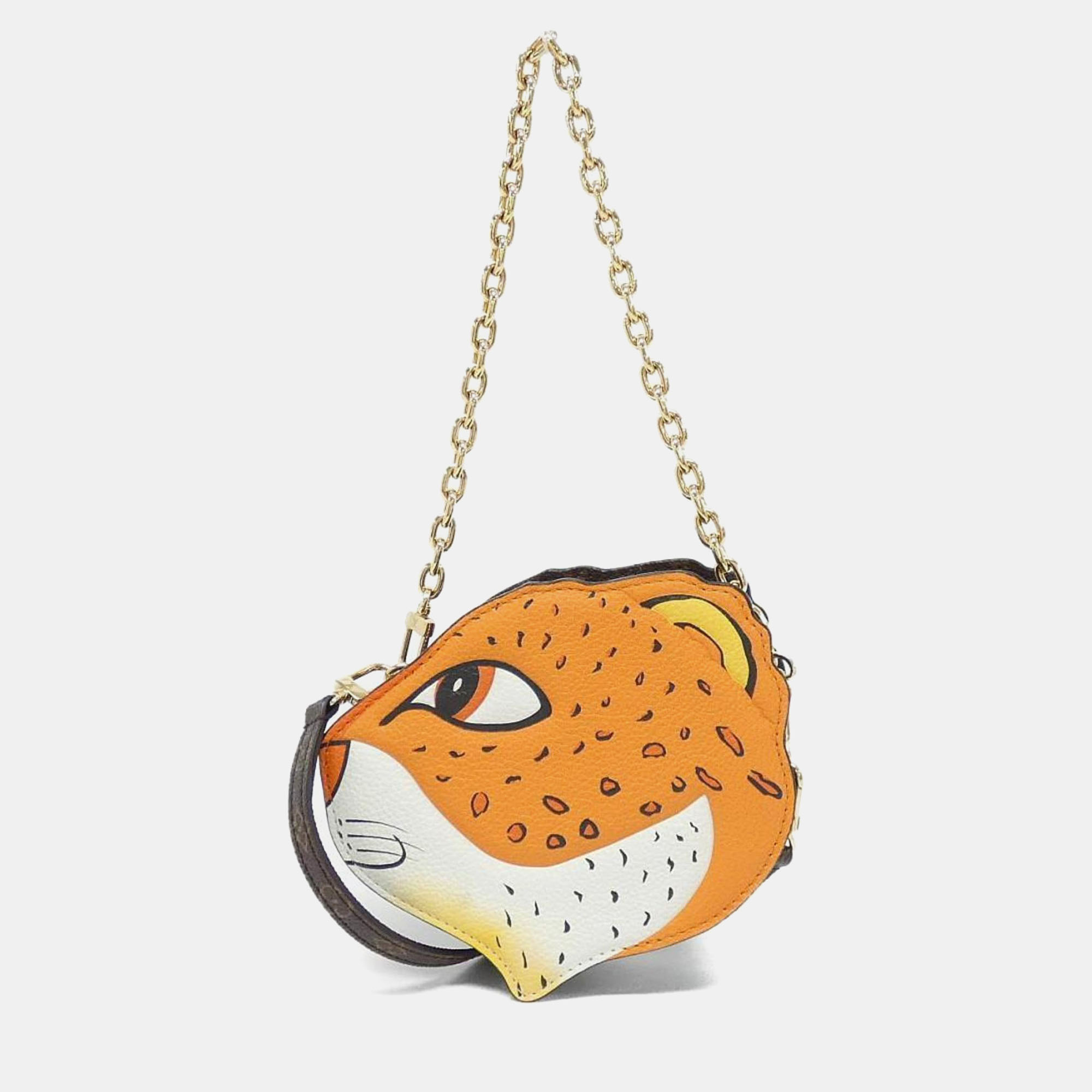 Louis Vuitton Monogram Leopard Wallet on Chain