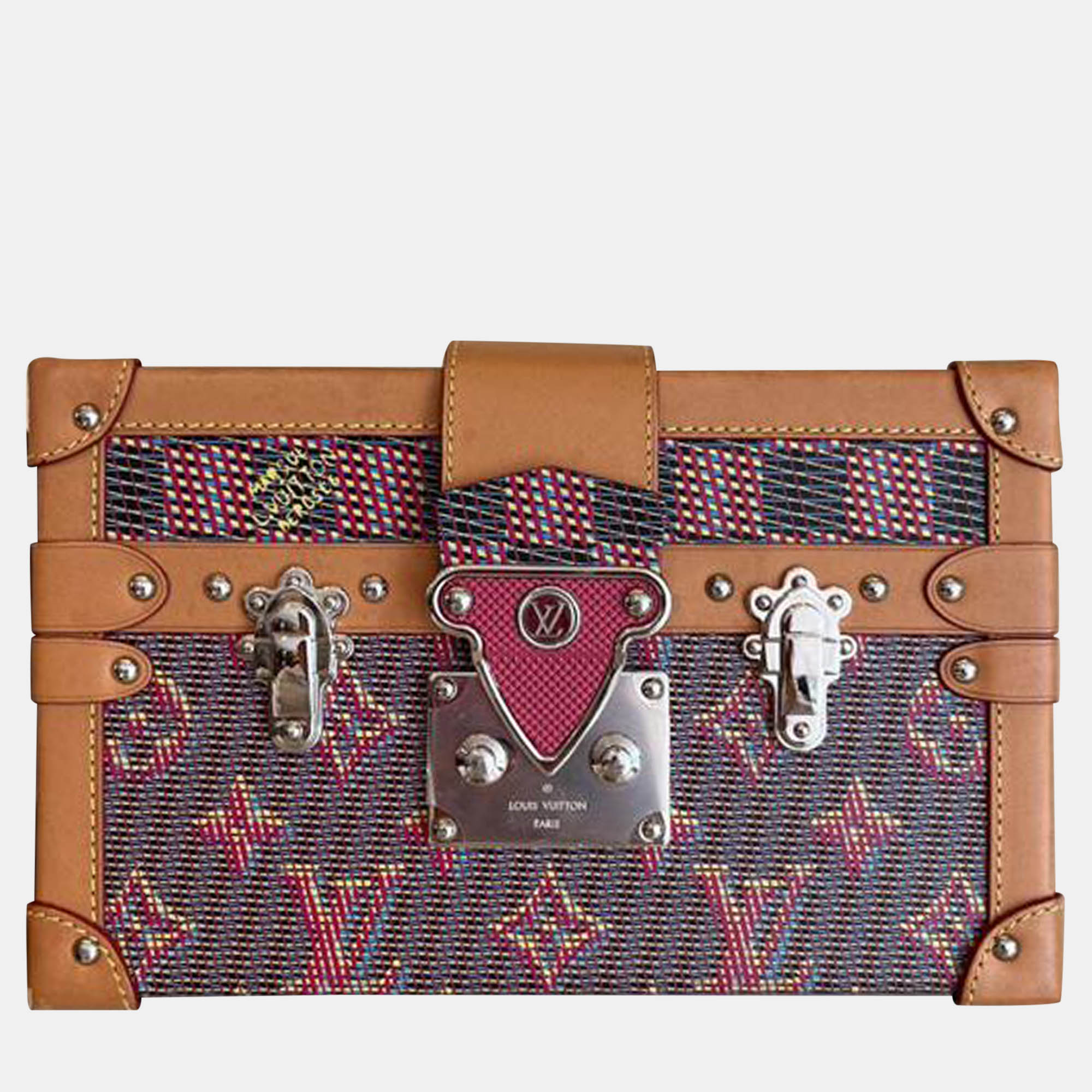 Louis Vuitton Monogram Coated Canvas & Leather Petite Malle Bag, Multicolor
Louis Vuitton Monogram Coated Canvas & Leather Petite Malle Bag, Multicolor
