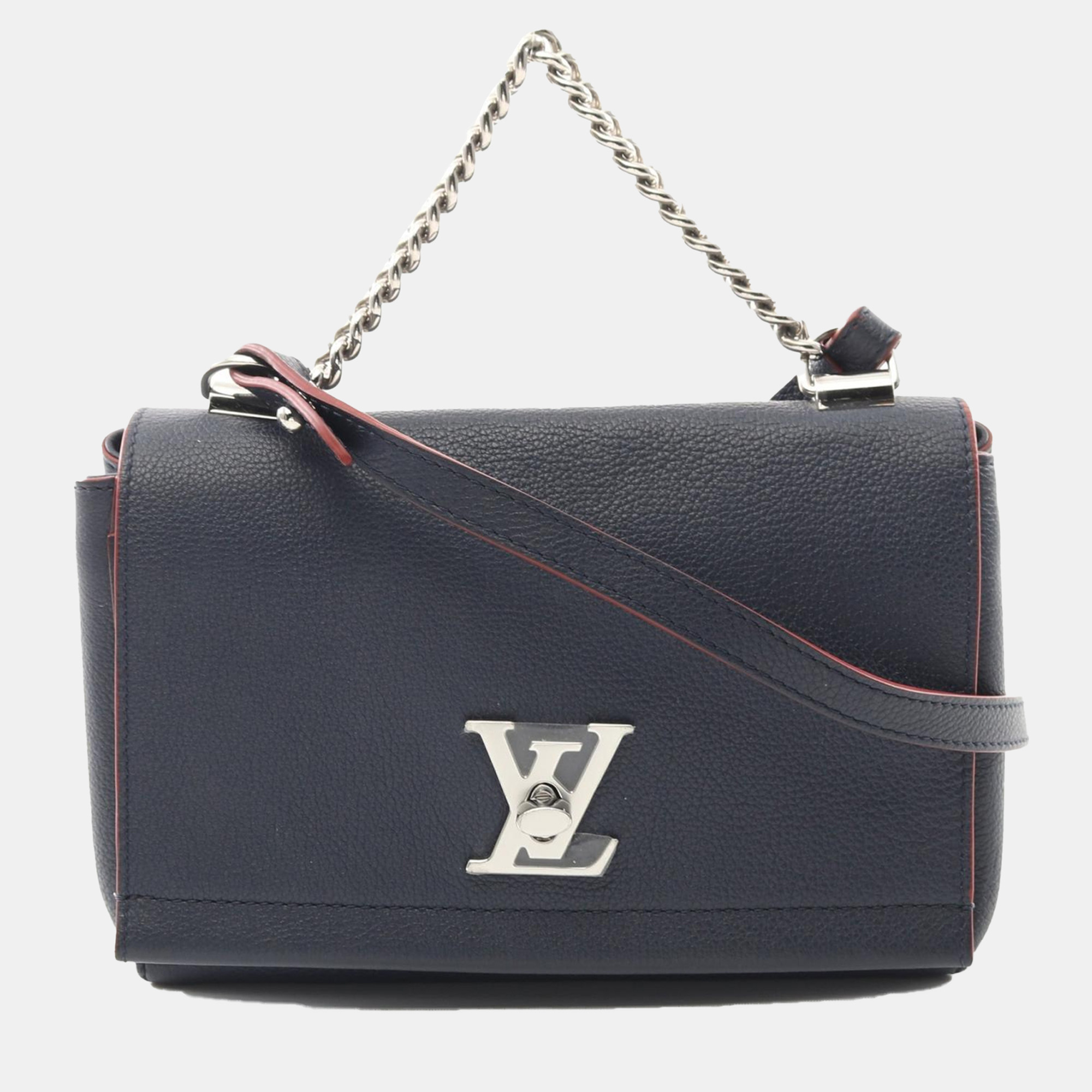 Louis Vuitton Lockme 2 Bb Hand Chain Crossbody Bag Leather, Navy blue
Louis Vuitton Lockme 2 Bb Hand Chain Crossbody Bag Leather, Navy blue