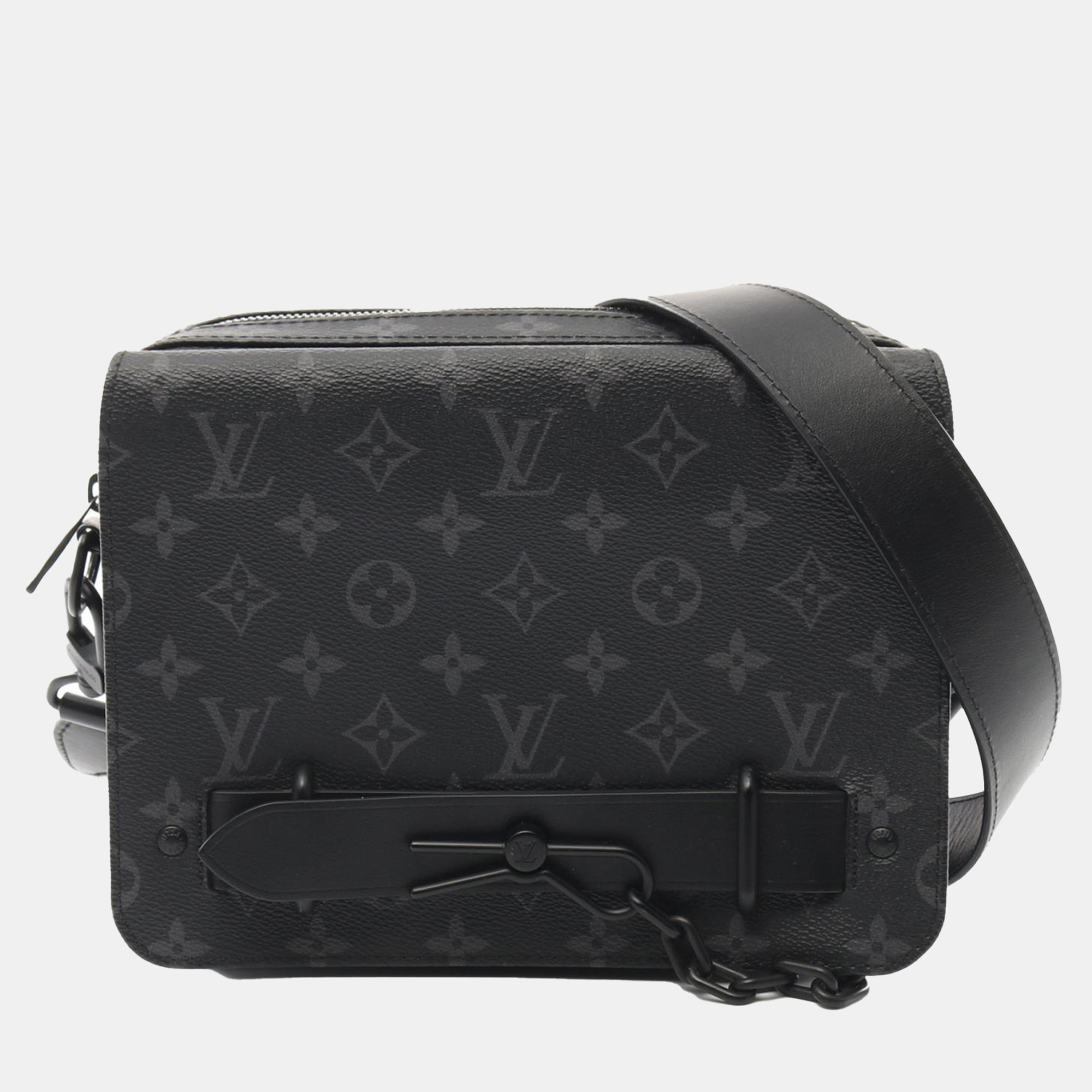 Louis Vuitton Steamer Messenger Shoulder Bag Monogram Eclipse Gray, Grey
Louis Vuitton Steamer Messenger Shoulder Bag Monogram Eclipse Gray, Grey
