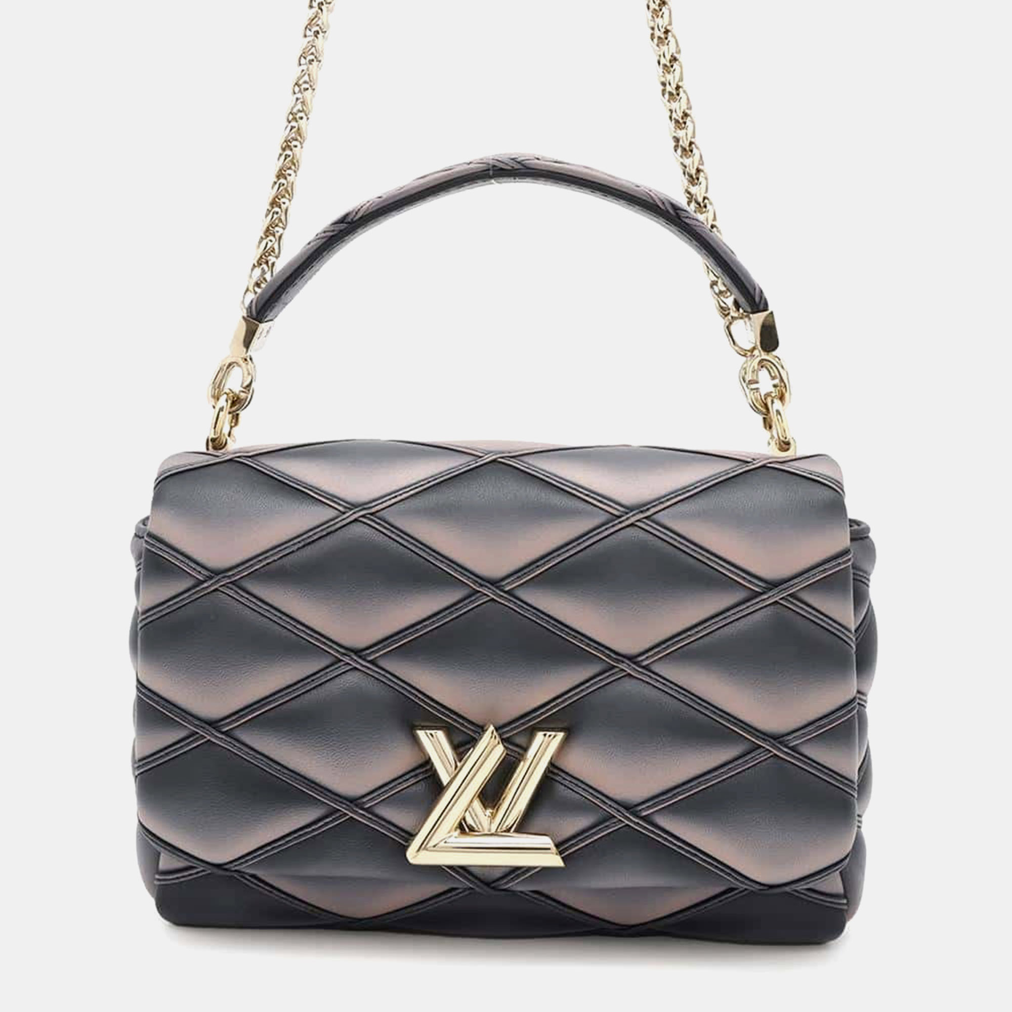 Louis Vuitton Black & Pink Lambskin Leather GO-14 MM Shoulder Bag
Louis Vuitton Black & Pink Lambskin Leather GO-14 MM Shoulder Bag