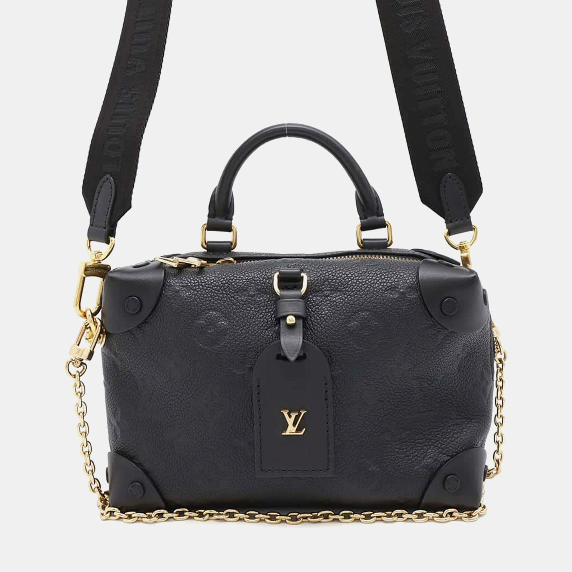 Louis Vuitton Noir Monogram Empreinte Leather Petite Malle Souple, Black
Louis Vuitton Noir Monogram Empreinte Leather Petite Malle Souple, Black