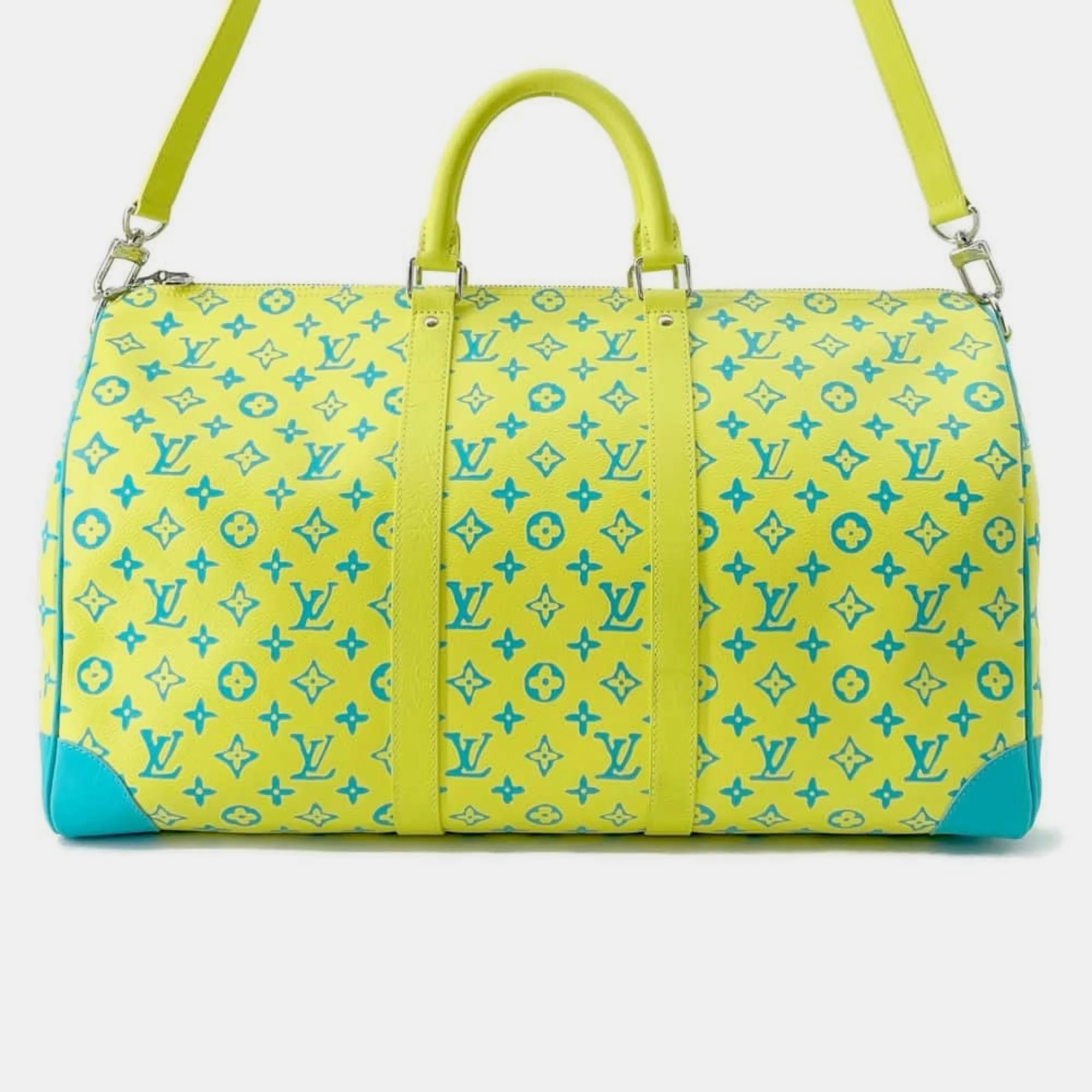 Louis Vuitton Monogram Playground Keepall Bandouliere 50, Blue
Louis Vuitton Monogram Playground Keepall Bandouliere 50, Blue