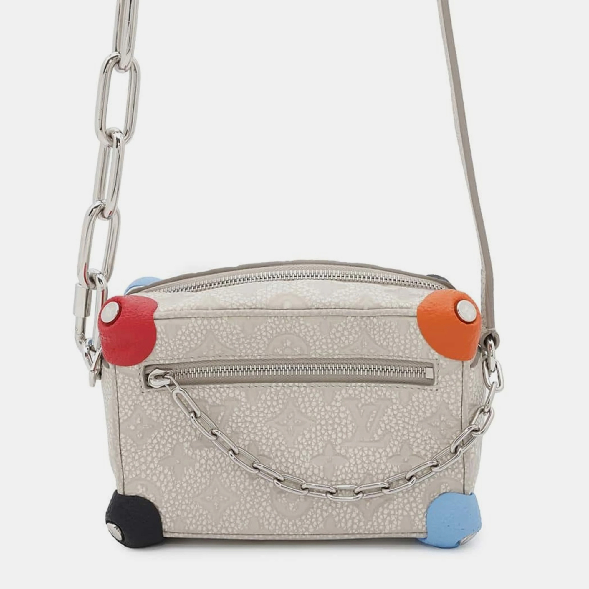 Louis Vuitton Gray, Multi-Color Monogram Taurillon Mini Soft Trunk Shoulder Bag, Grey
Louis Vuitton Gray, Multi-Color Monogram Taurillon Mini Soft Trunk Shoulder Bag, Grey
