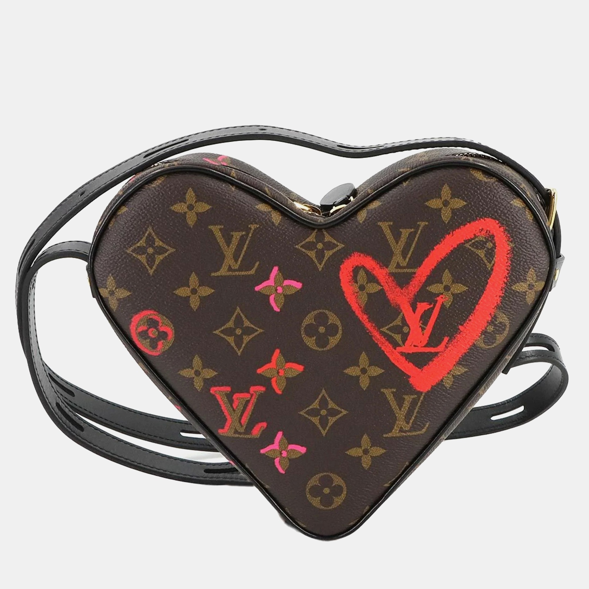 Louis Vuitton Leather Monogram Sac Coeur Fall In Love Heart Shoulder Bag, Brown
Louis Vuitton Leather Monogram Sac Coeur Fall In Love Heart Shoulder Bag, Brown