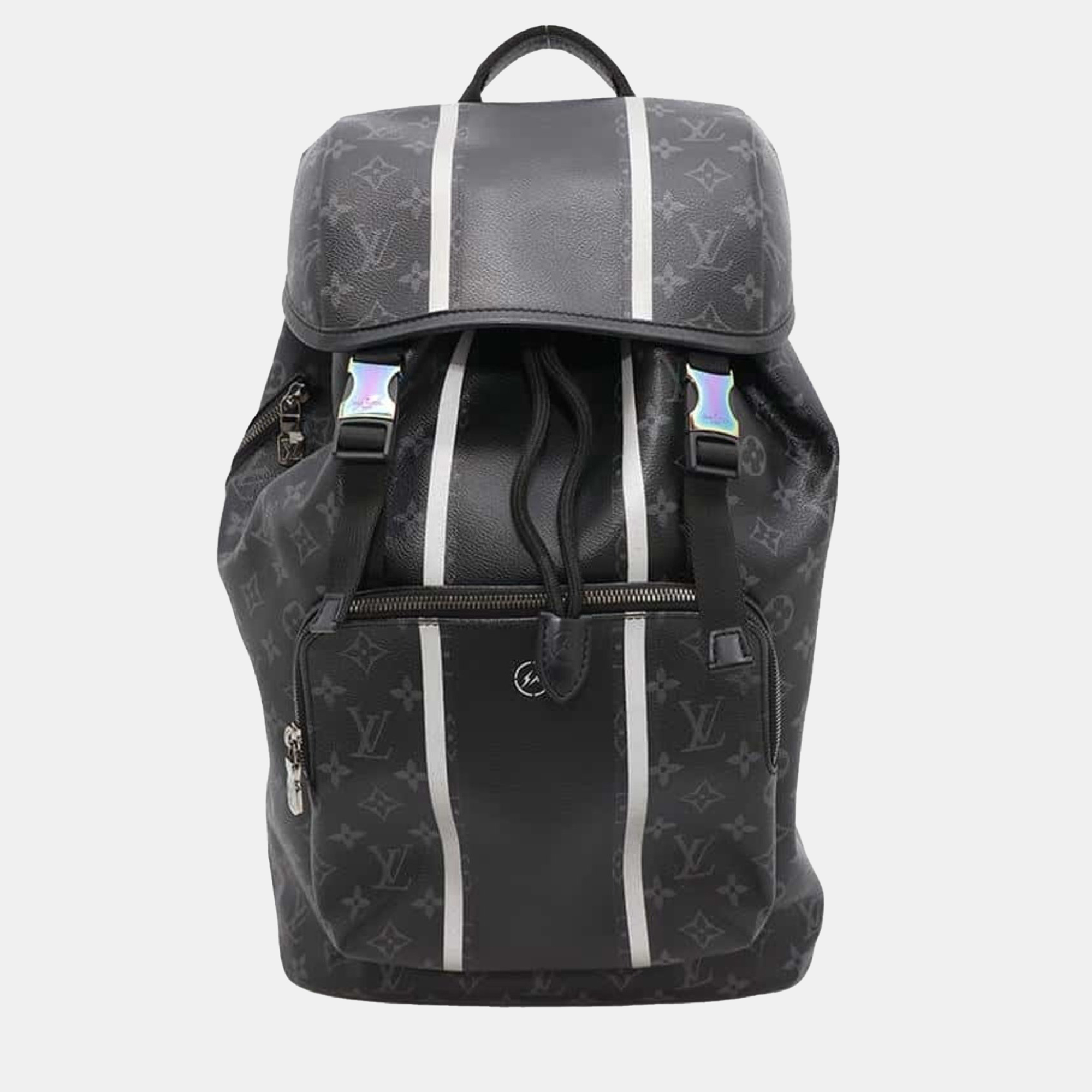Louis Vuitton Black Monogram Eclipse Hiroshi Fujiwara Fragment Flash Backpack
Louis Vuitton Black Monogram Eclipse Hiroshi Fujiwara Fragment Flash Backpack
