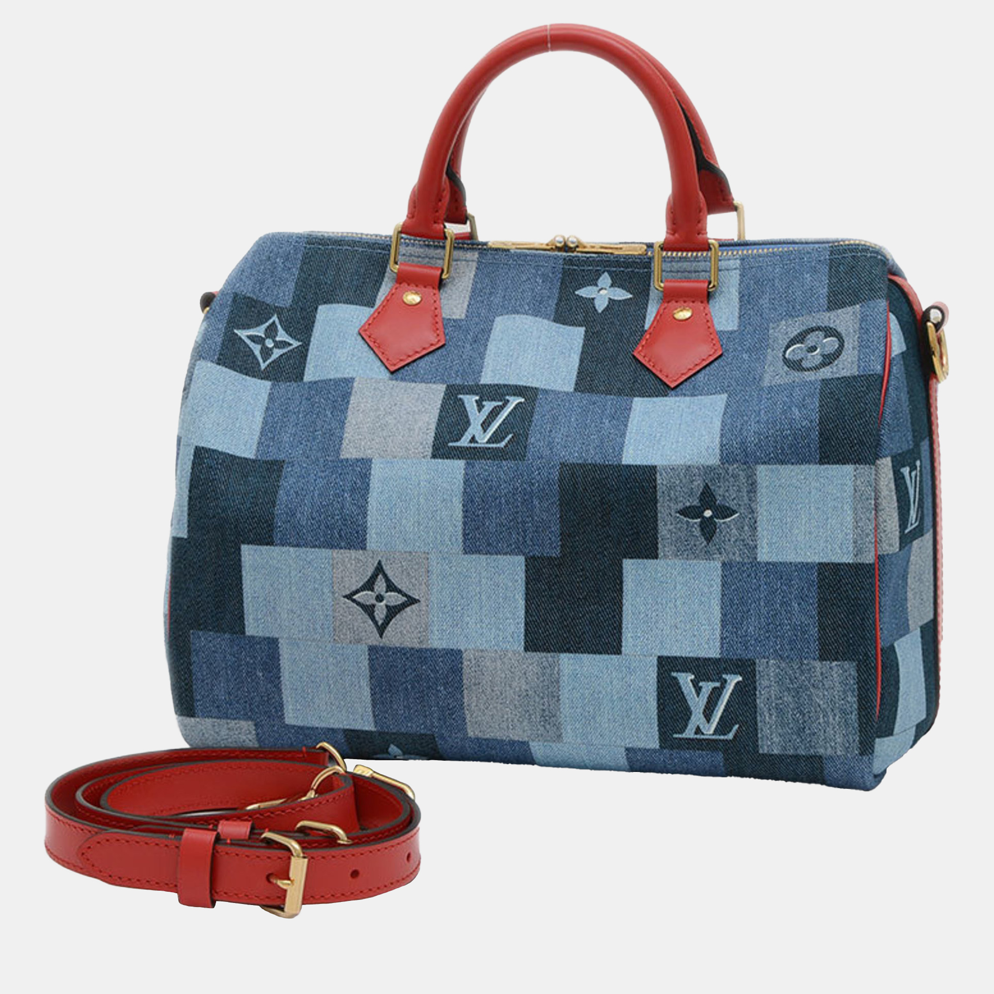 Louis Vuitton Blue Monogram Denim Patchworks Speedy Bandouliere 30 Bag
Louis Vuitton Blue Monogram Denim Patchworks Speedy Bandouliere 30 Bag