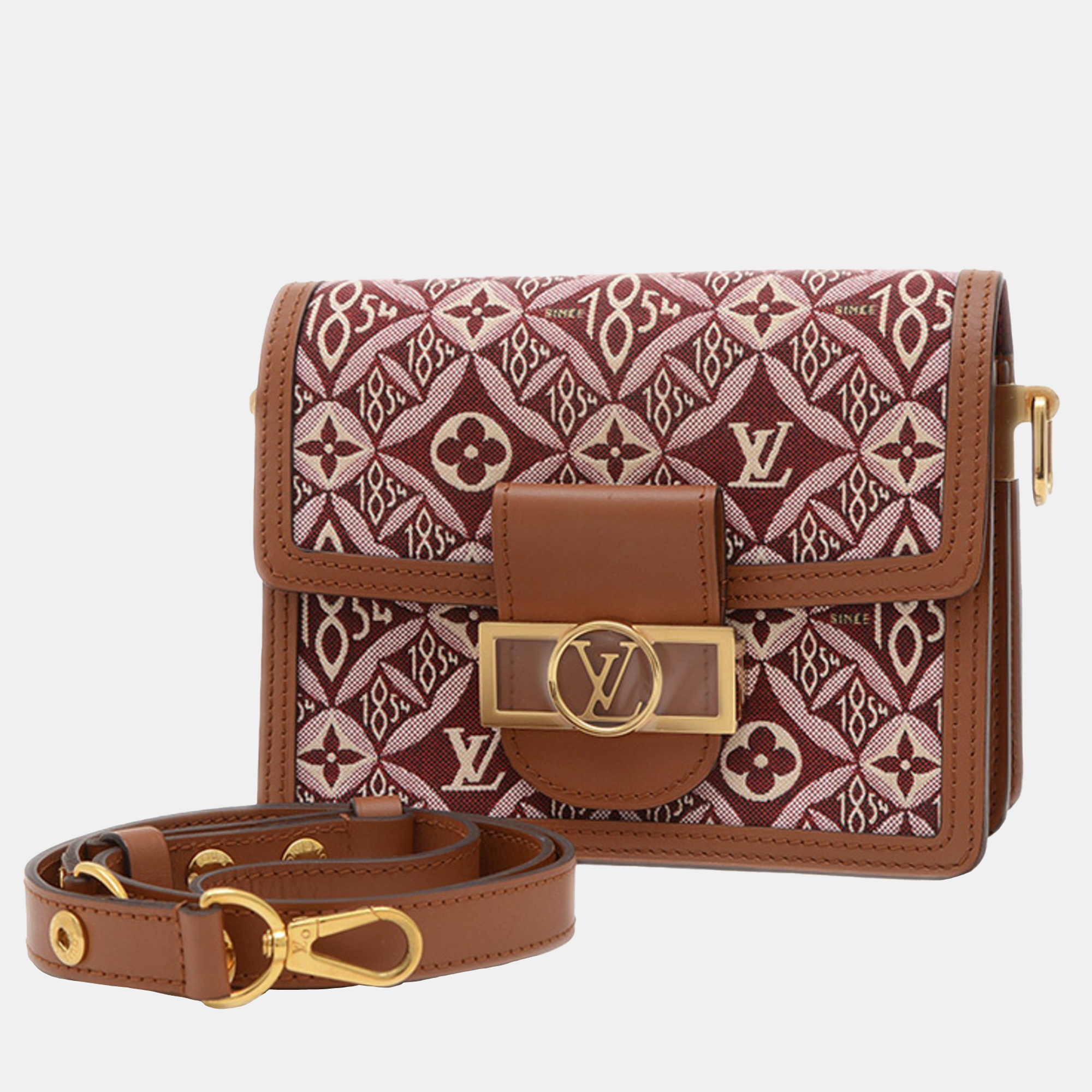 Louis Vuitton Bordeaux Pink Monogram Jacquard Dauphine Mini Shoulder Bag, Brown
Louis Vuitton Bordeaux Pink Monogram Jacquard Dauphine Mini Shoulder Bag, Brown