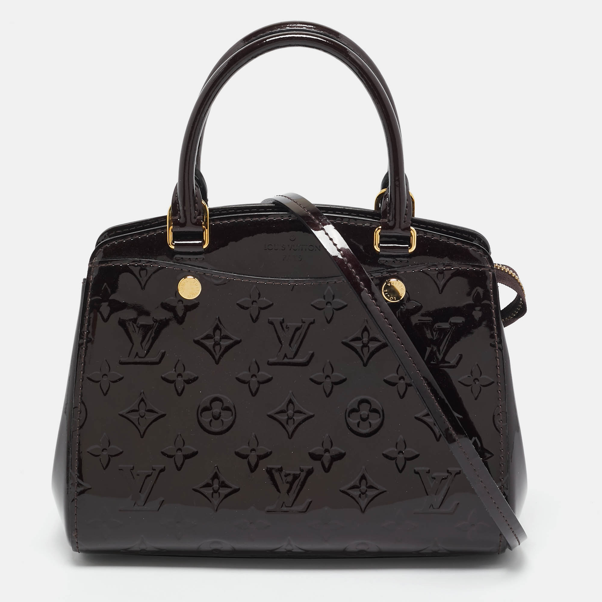 Louis Vuitton Amarante Monogram Vernis Brea PM NM Bag, Burgundy
Louis Vuitton Amarante Monogram Vernis Brea PM NM Bag, Burgundy