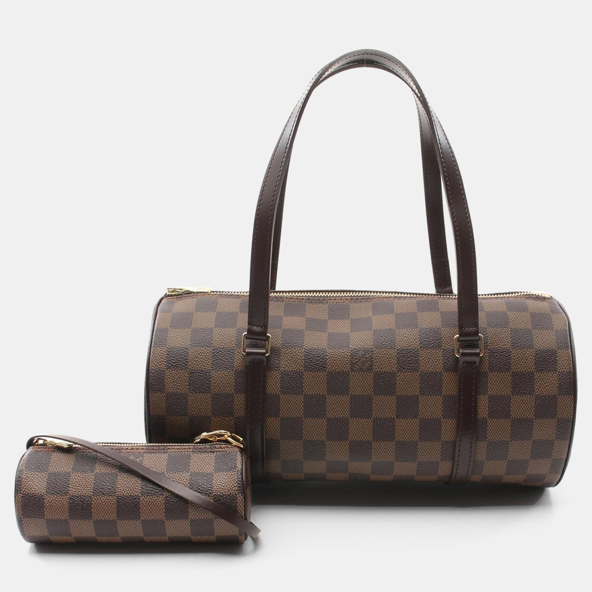 Louis Vuitton Papillon 30 Hand Shoulder Bag Damier Leather Ebene, Brown
Louis Vuitton Papillon 30 Hand Shoulder Bag Damier Leather Ebene, Brown