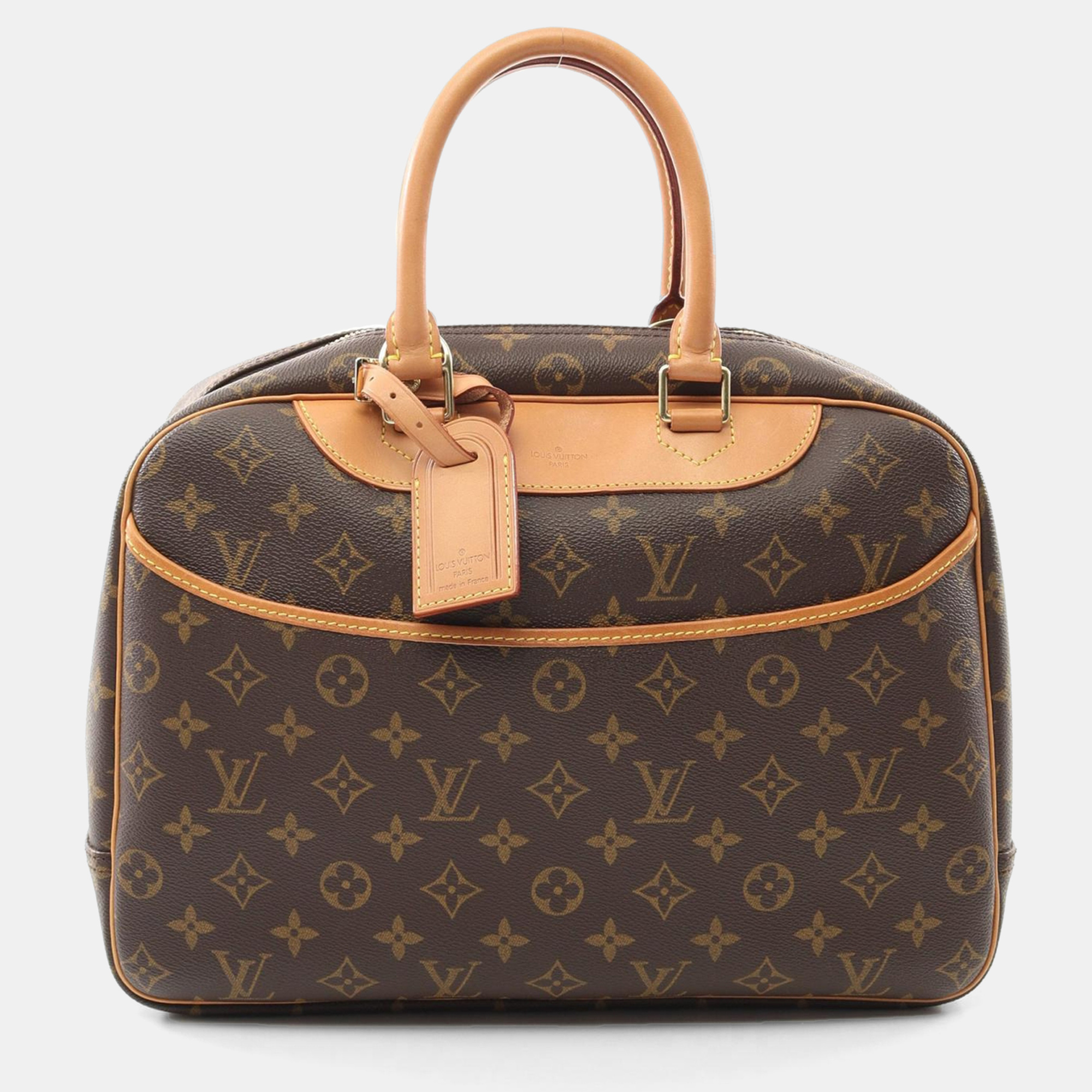 Louis Vuitton Deauville Bowling Vanity Hand Bag Monogram Leather Brown
Louis Vuitton Deauville Bowling Vanity Hand Bag Monogram Leather Brown