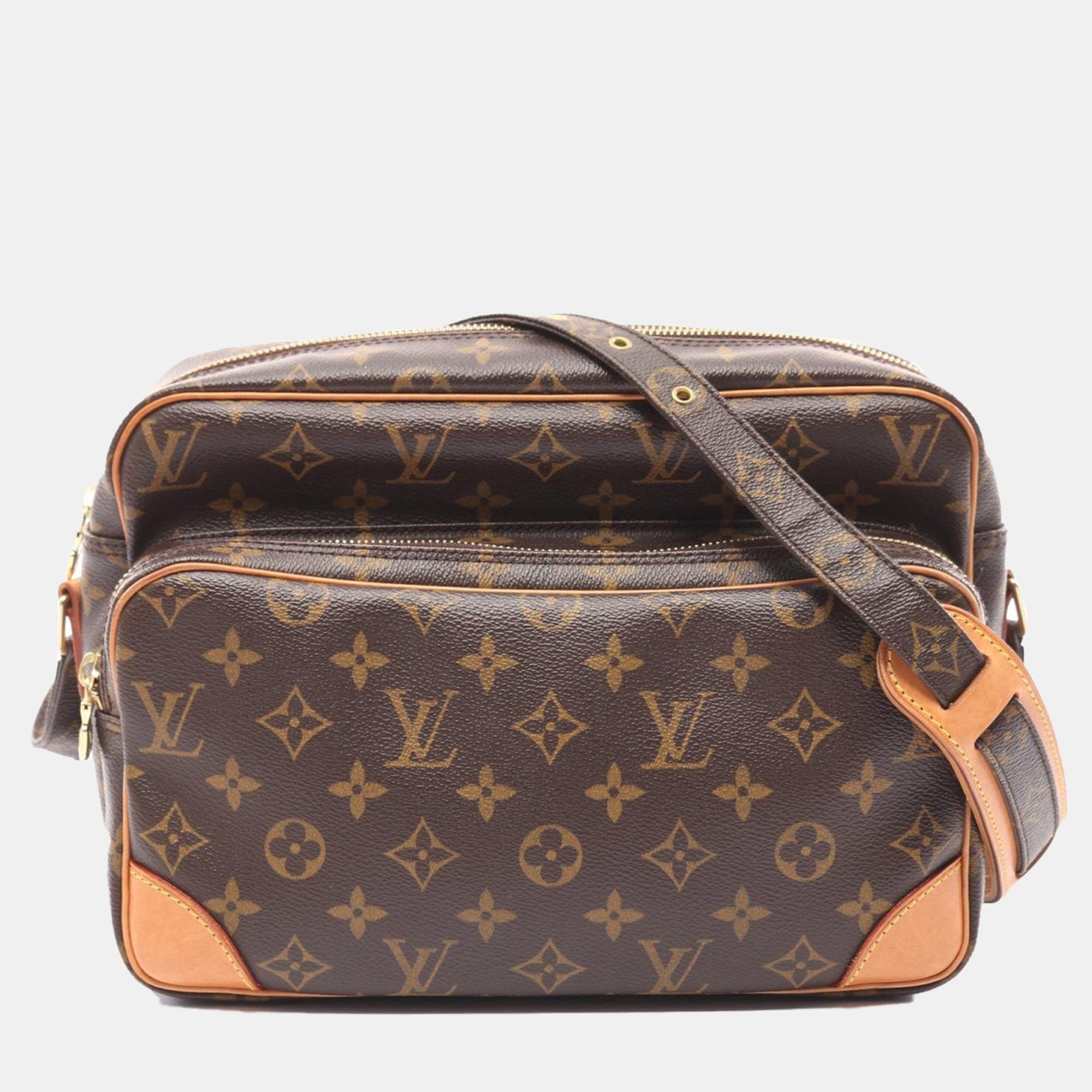 Louis Vuitton Monogram Canvas Leather Nile Shoulder Crossbody Bag, Brown
Louis Vuitton Monogram Canvas Leather Nile Shoulder Crossbody Bag, Brown