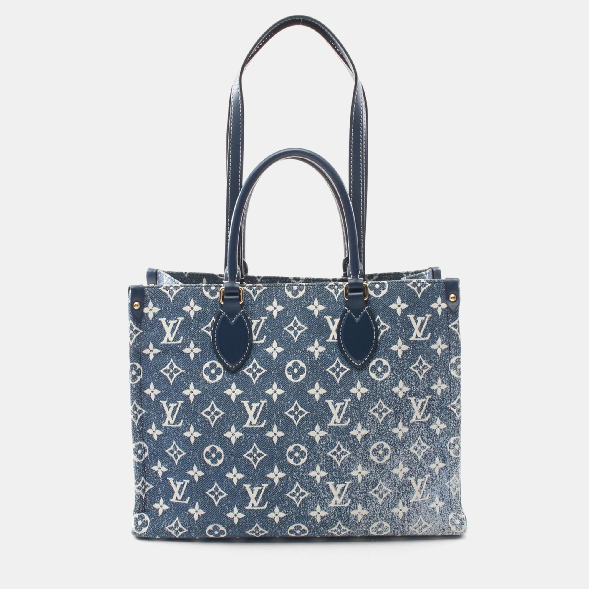 Louis Vuitton Navy Blue/White Monogram Jacquard Denim Leather On The Go MM
Louis Vuitton Navy Blue/White Monogram Jacquard Denim Leather On The Go MM