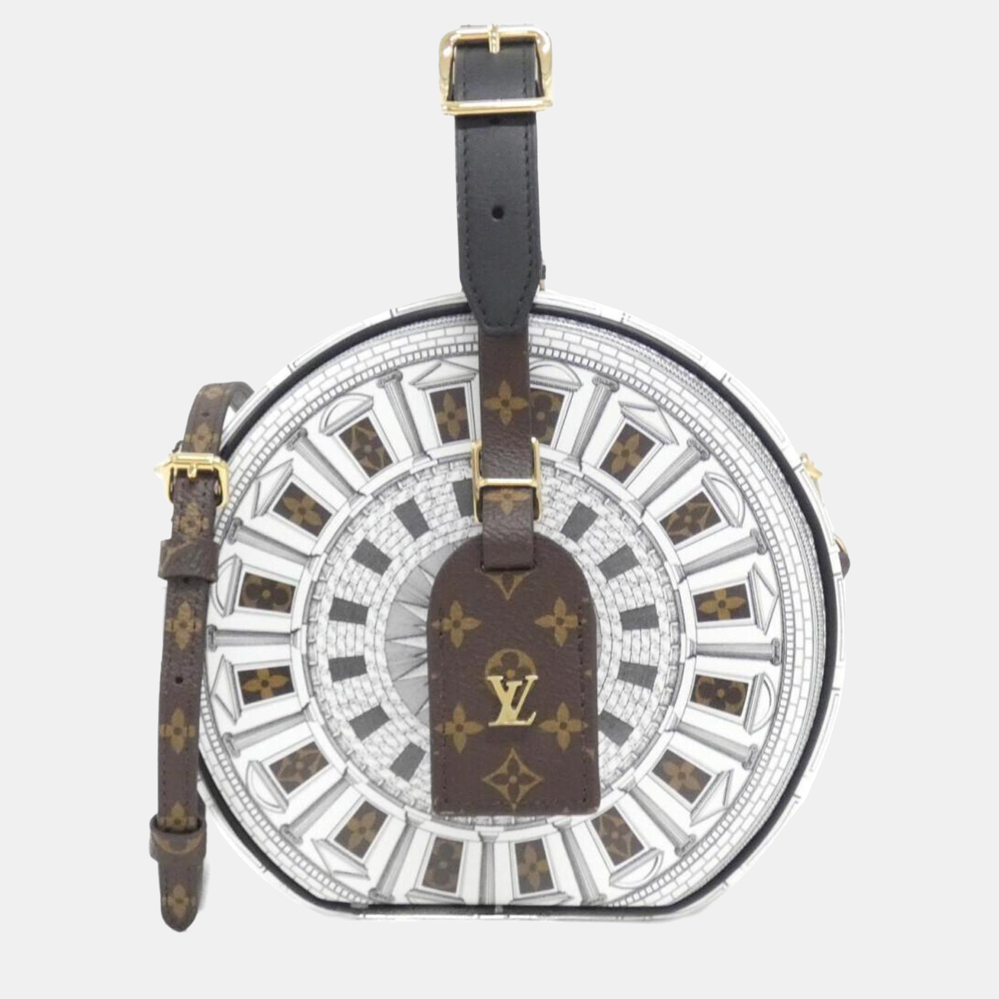 Louis Vuitton Monogram Fornasetti Petite Boite Chapeau Second Bag, Black
Louis Vuitton Monogram Fornasetti Petite Boite Chapeau Second Bag, Black
