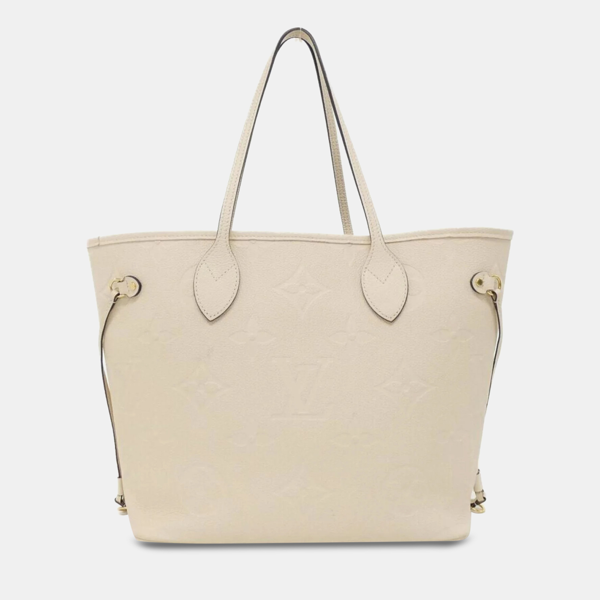 Louis Vuitton Monogram Empreinte Leather Neverfull MM Tote Bag, Beige
Louis Vuitton Monogram Empreinte Leather Neverfull MM Tote Bag, Beige