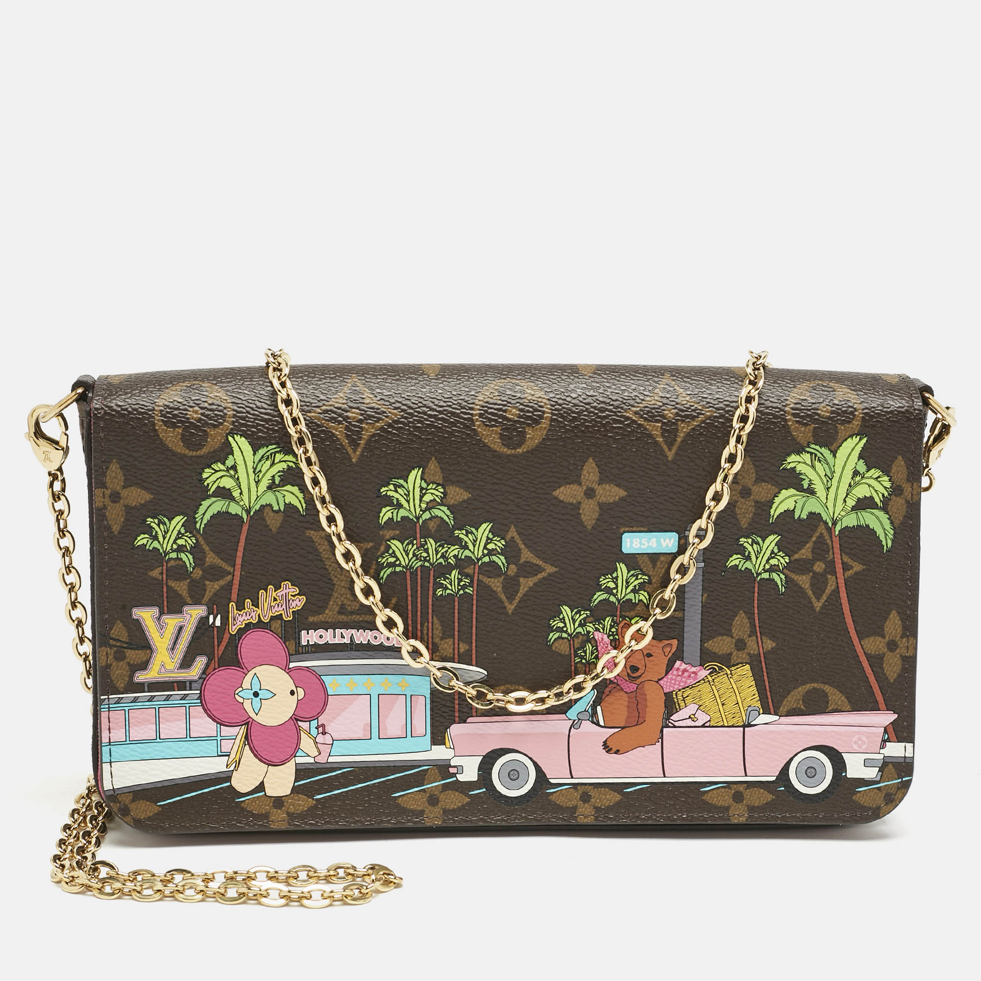 Louis Vuitton Monogram Canvas Limited Edition Vivienne Felicie Pochette Bag, Brown
Louis Vuitton Monogram Canvas Limited Edition Vivienne Felicie Pochette Bag, Brown