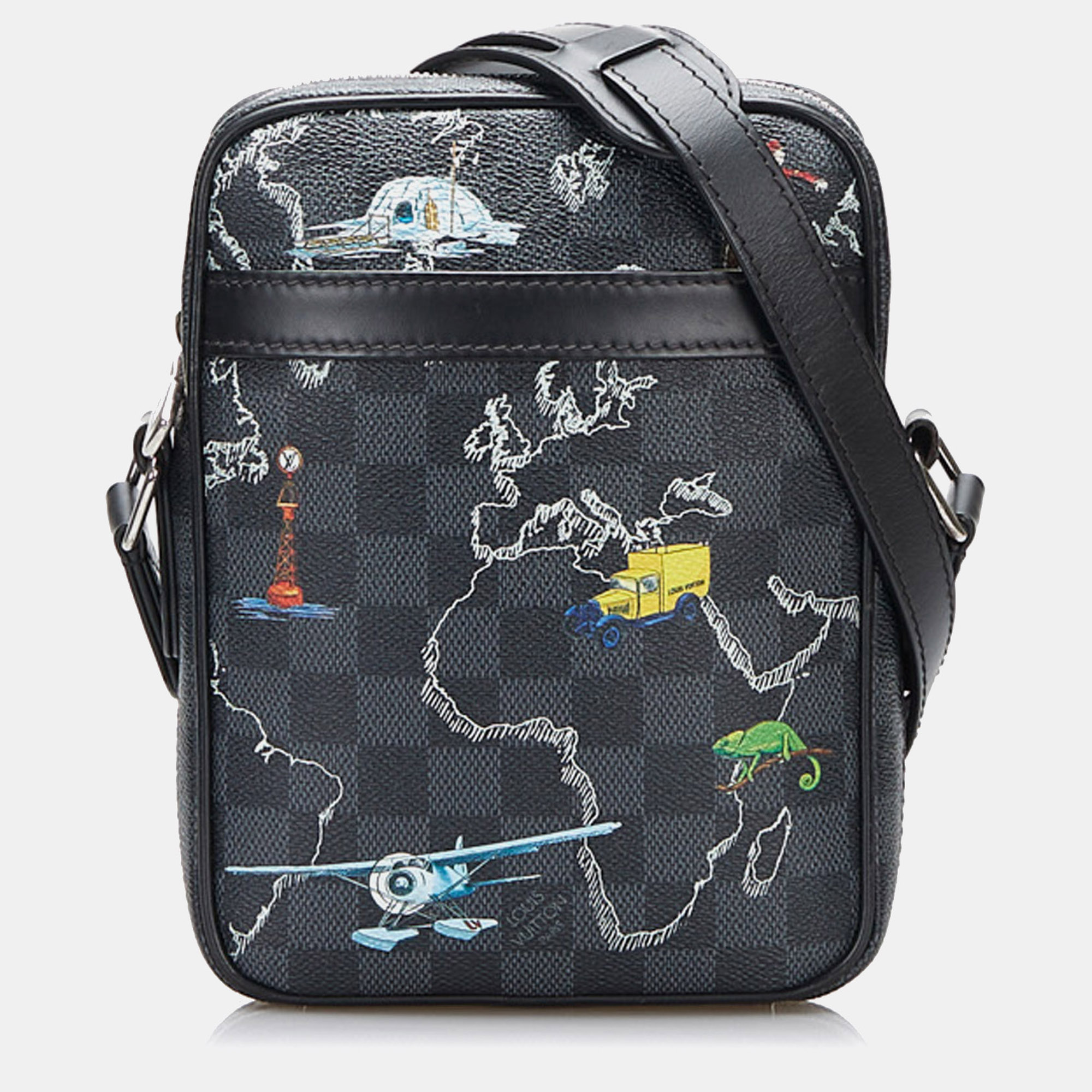 Louis Vuitton Black Damier Graphite Renaissance Map Danube Slim PM
Louis Vuitton Black Damier Graphite Renaissance Map Danube Slim PM