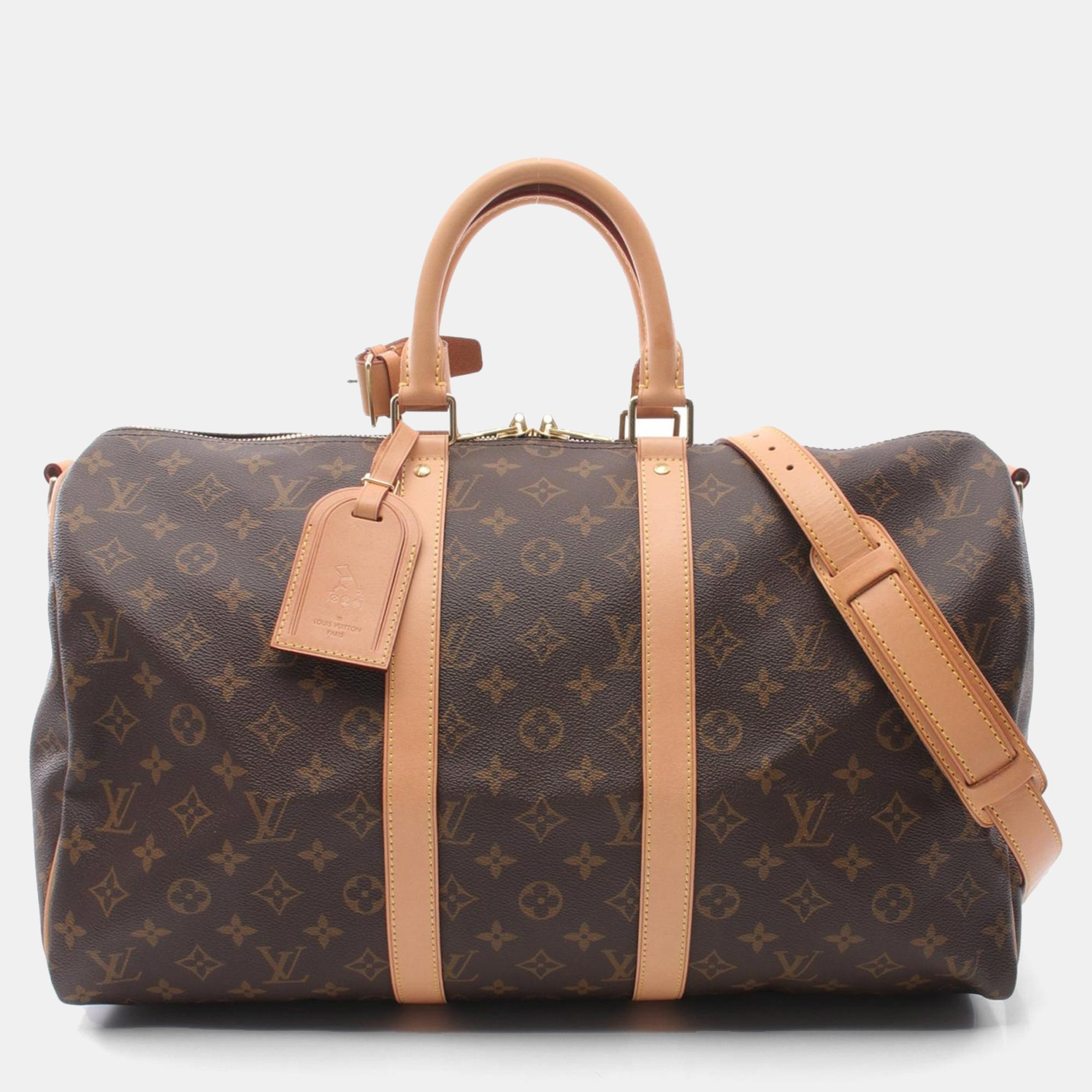 Louis Vuitton Keepall Bandouriere 45 Travel Shoulder Bag Monogram Leather, Brown
Louis Vuitton Keepall Bandouriere 45 Travel Shoulder Bag Monogram Leather, Brown