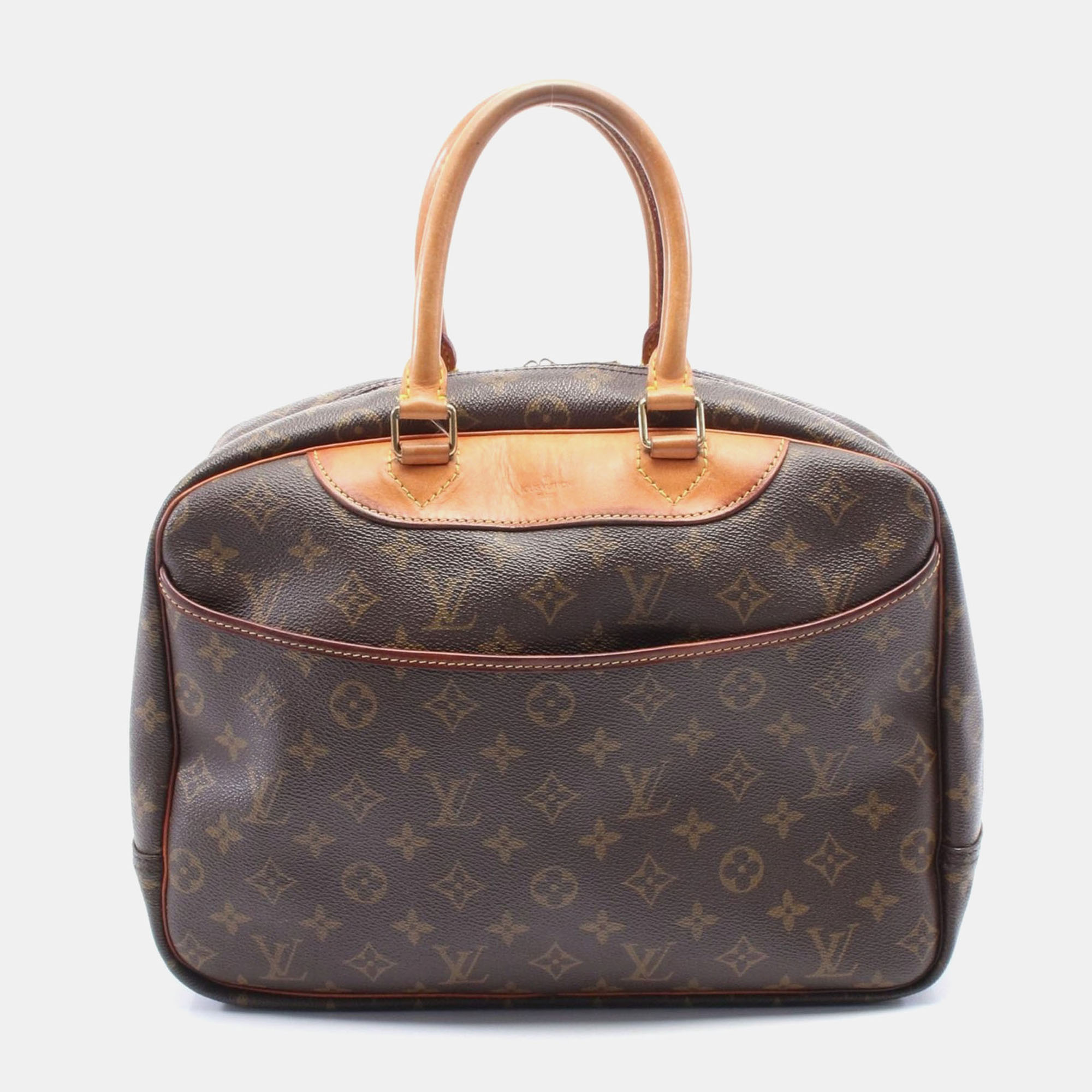 Louis Vuitton Deauville Bowling Vanity Hand Bag Monogram Leather Brown
Louis Vuitton Deauville Bowling Vanity Hand Bag Monogram Leather Brown