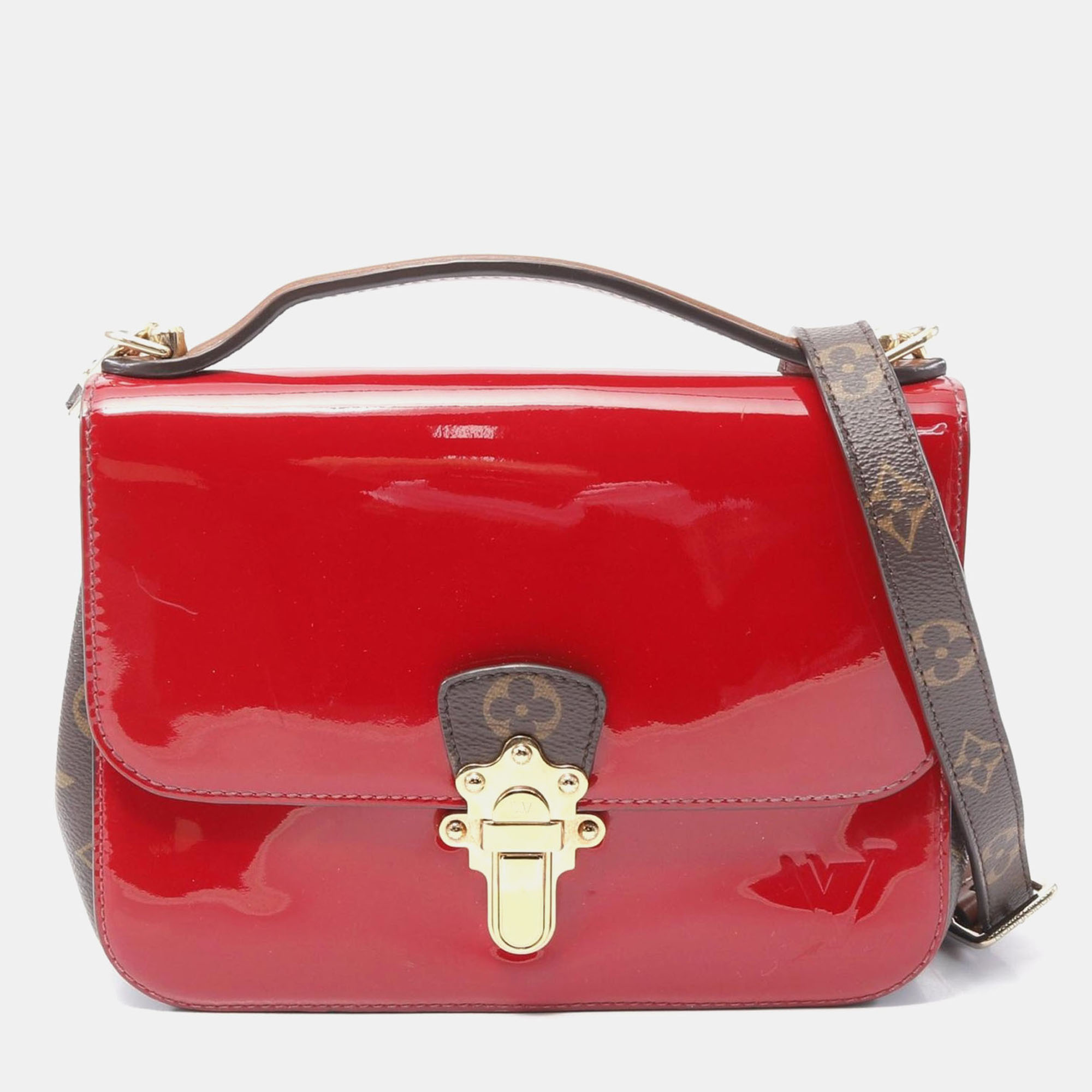 Louis Vuitton Cherry Wood Bb Hand Shoulder Crossbody Bag Vernis Scarlet, Red
Louis Vuitton Cherry Wood Bb Hand Shoulder Crossbody Bag Vernis Scarlet, Red