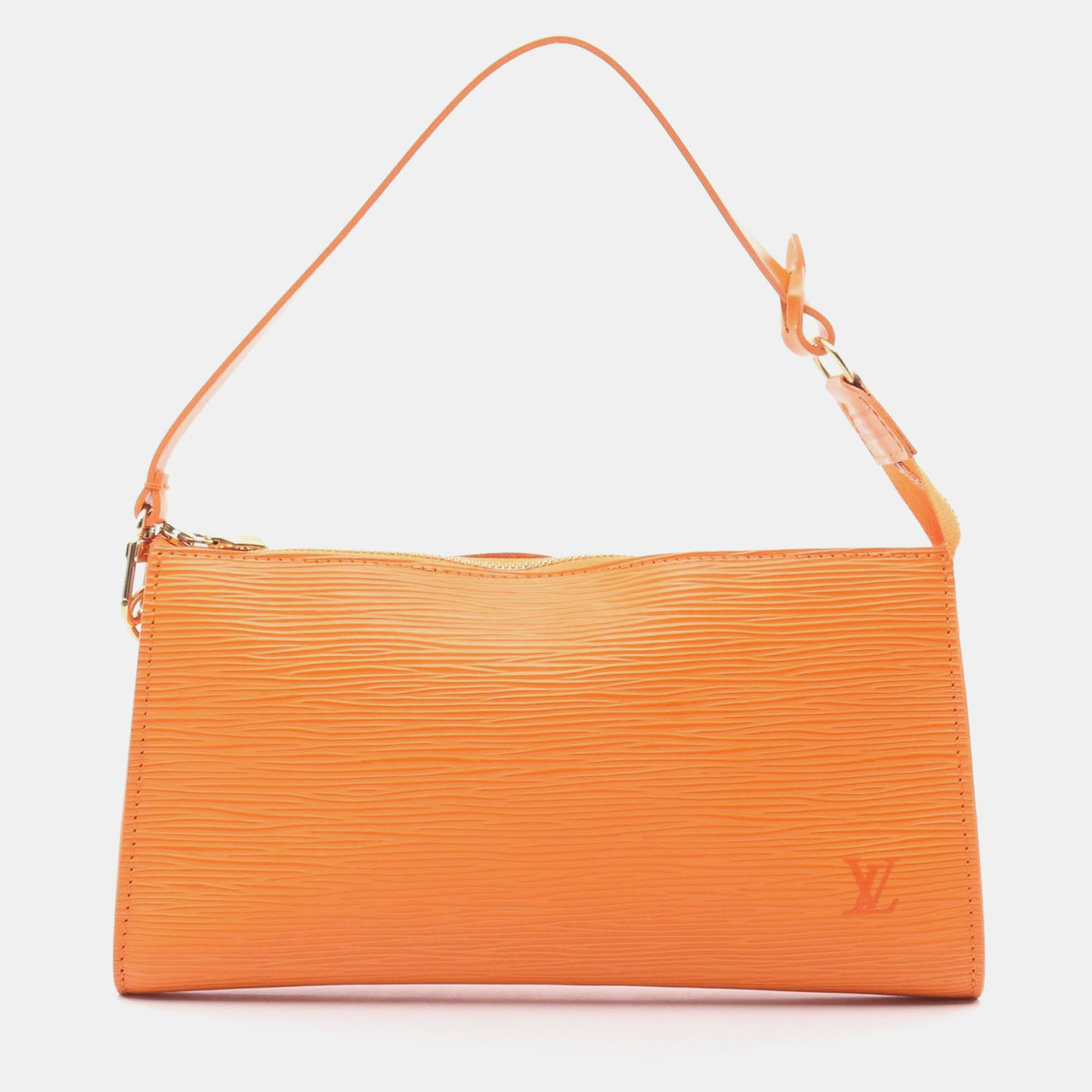 Louis Vuitton Pochette Accessoires Hand Bag Epi Leather Mandarin Lv, Orange
Louis Vuitton Pochette Accessoires Hand Bag Epi Leather Mandarin Lv, Orange
