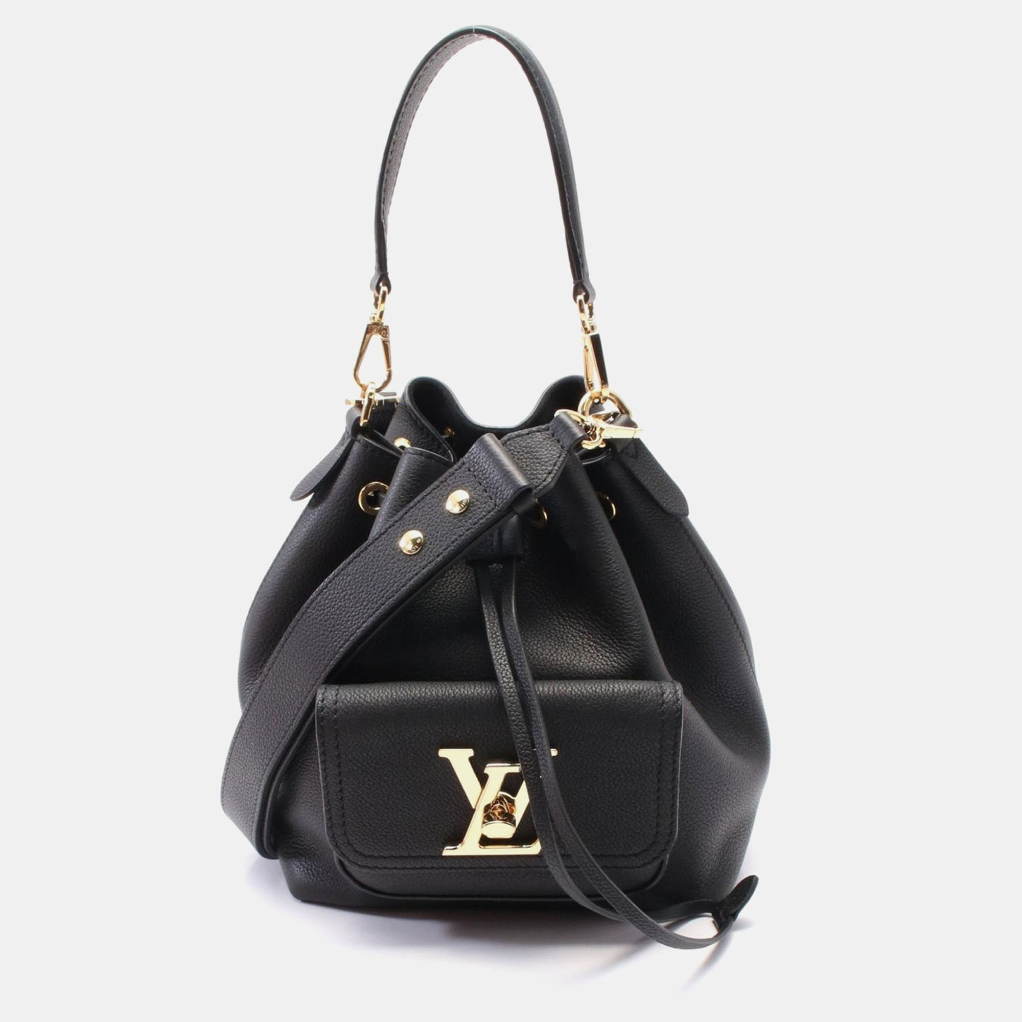 Louis Vuitton Lockme Bucket Nv 2Way Hand Crossbody Bag Leather Noir, Black
Louis Vuitton Lockme Bucket Nv 2Way Hand Crossbody Bag Leather Noir, Black