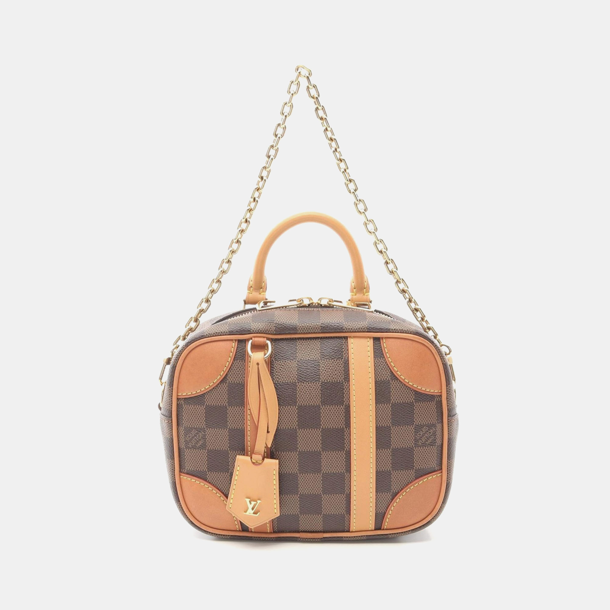 Louis Vuitton Valisette Souple Bb 2Way Handbag Damier Canvas Ebene, Brown
Louis Vuitton Valisette Souple Bb 2Way Handbag Damier Canvas Ebene, Brown