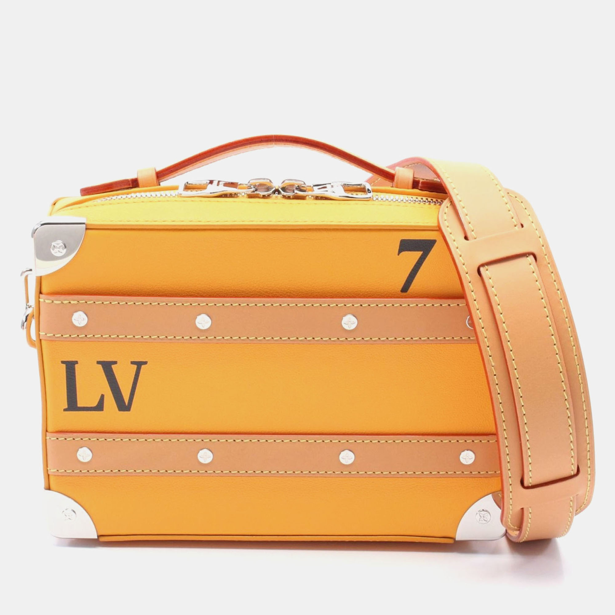 Louis Vuitton Soft Trunk Shoulder Crossbody Bag Leather Saffron Lv, Orange
Louis Vuitton Soft Trunk Shoulder Crossbody Bag Leather Saffron Lv, Orange