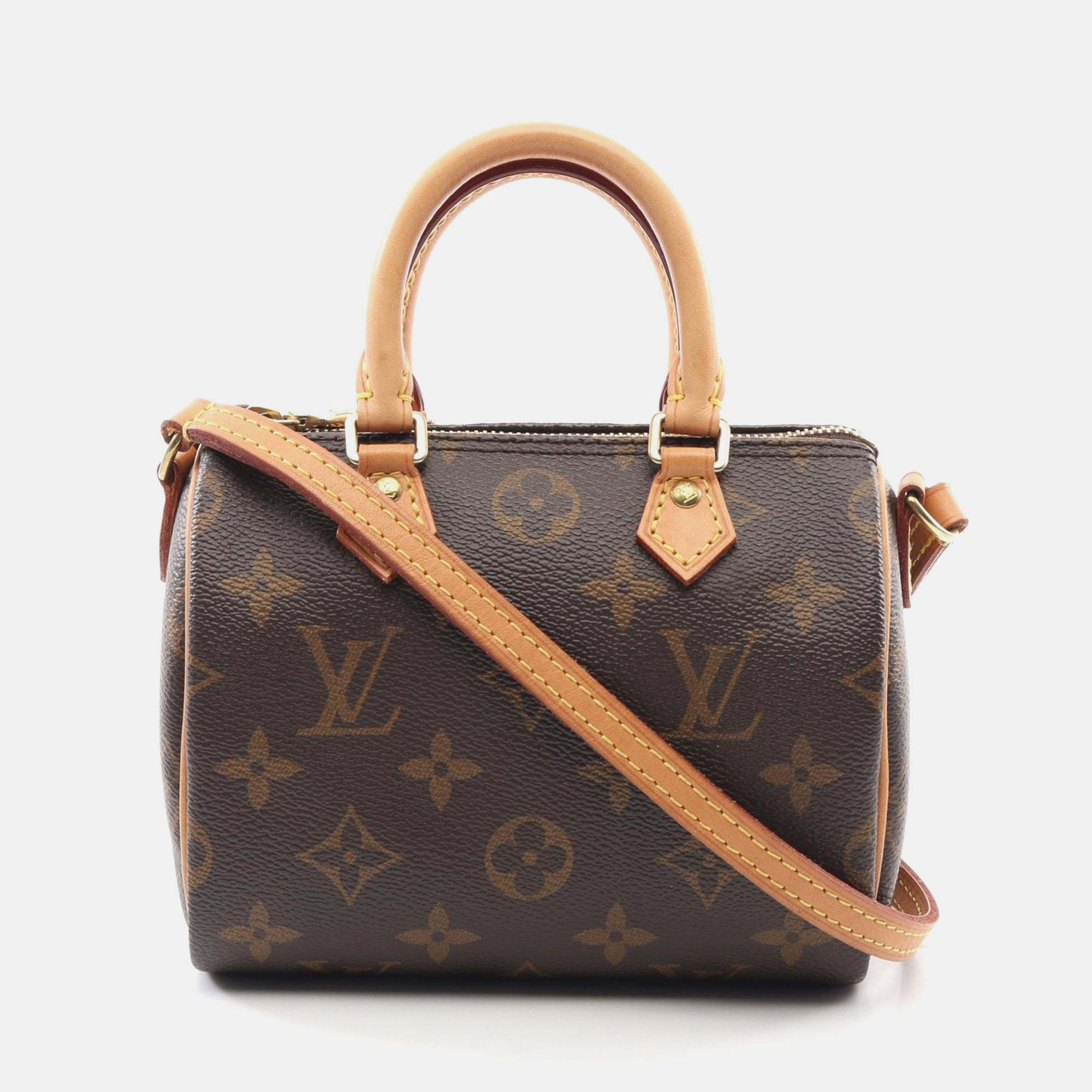 Louis Vuitton Nano Speedy Shoulder Crossbody Bag Monogram Leather Brown
Louis Vuitton Nano Speedy Shoulder Crossbody Bag Monogram Leather Brown