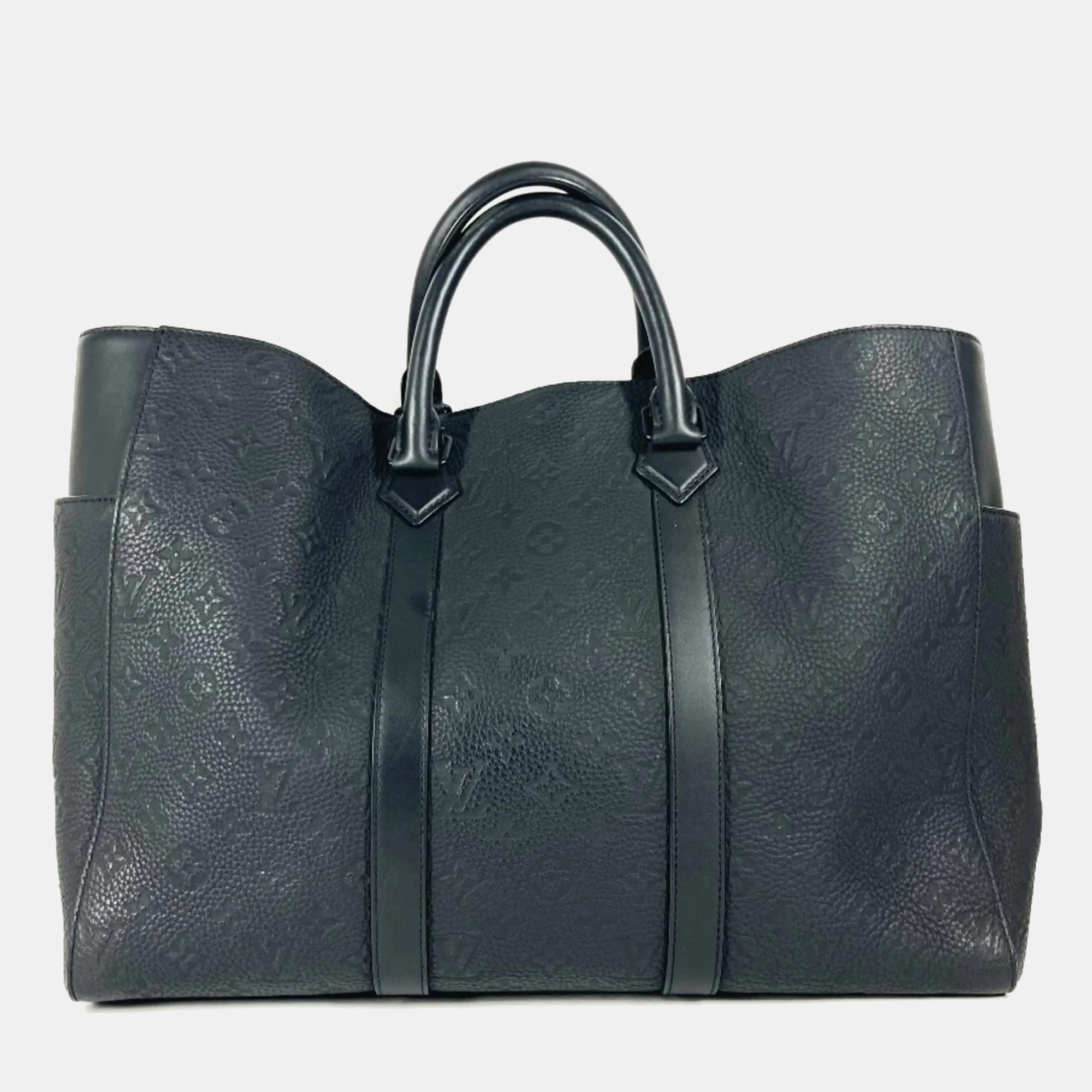 Louis Vuitton Monogram Taurillon Sac Plat 24H Tote Bag 2Way Shoulder Leather Noir Black
Louis Vuitton Monogram Taurillon Sac Plat 24H Tote Bag 2Way Shoulder Leather Noir Black