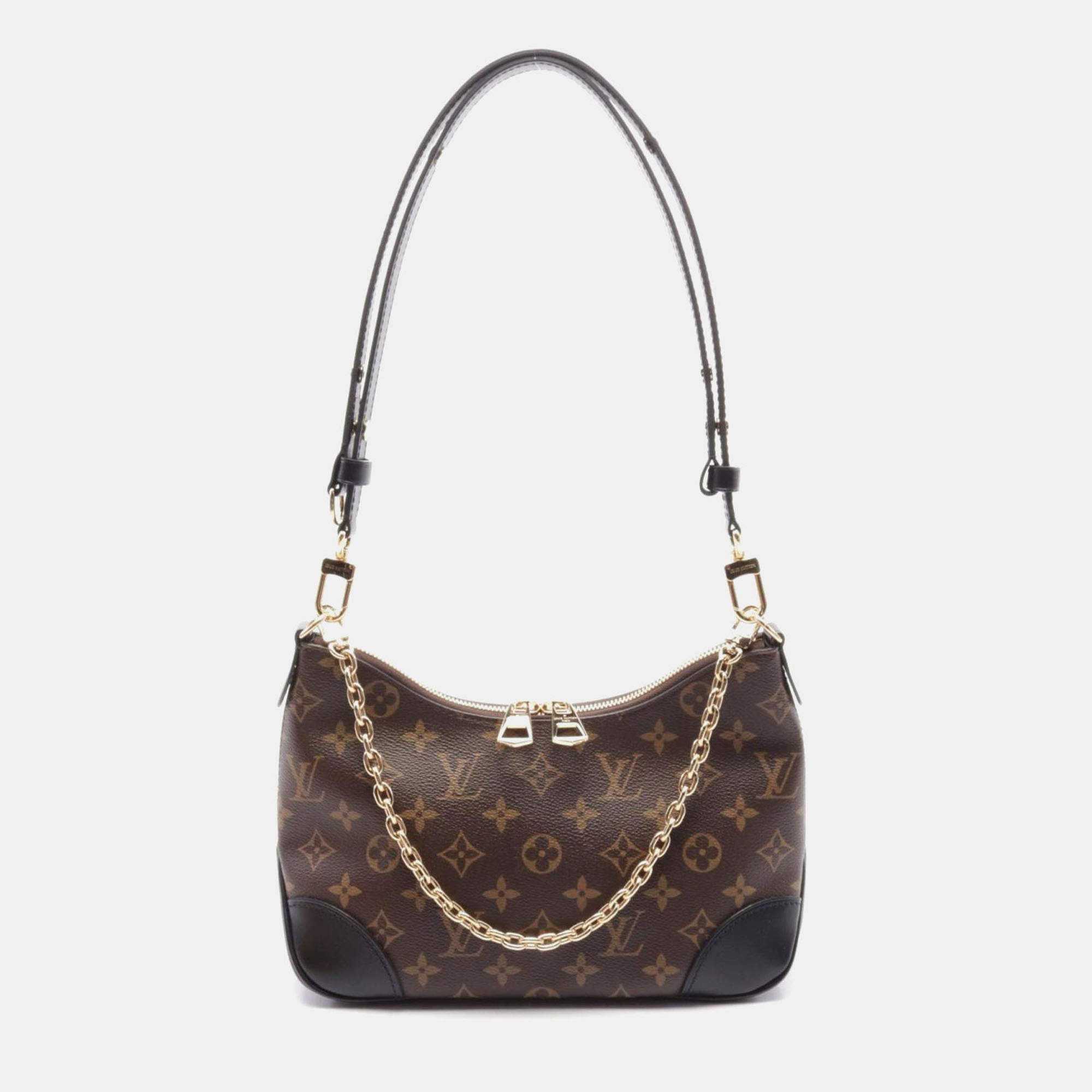 Louis Vuitton Brown Black Coated Canvas Leather Monogram Boulogne NM Handbag
Louis Vuitton Brown Black Coated Canvas Leather Monogram Boulogne NM Handbag