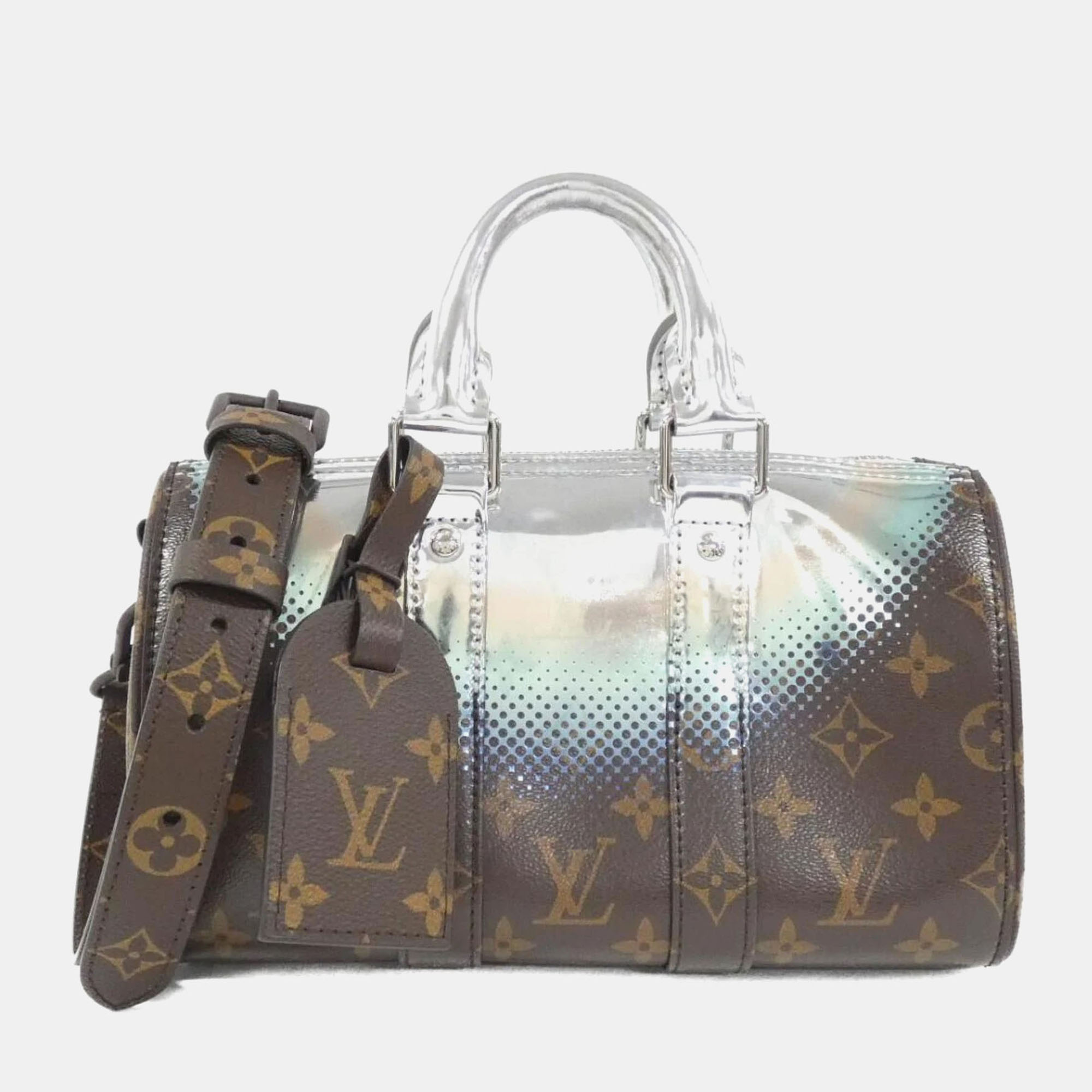 Louis Vuitton Monogram Metallic Nebula Keepall Bandouliere Boston Bag, Brown
Louis Vuitton Monogram Metallic Nebula Keepall Bandouliere Boston Bag, Brown