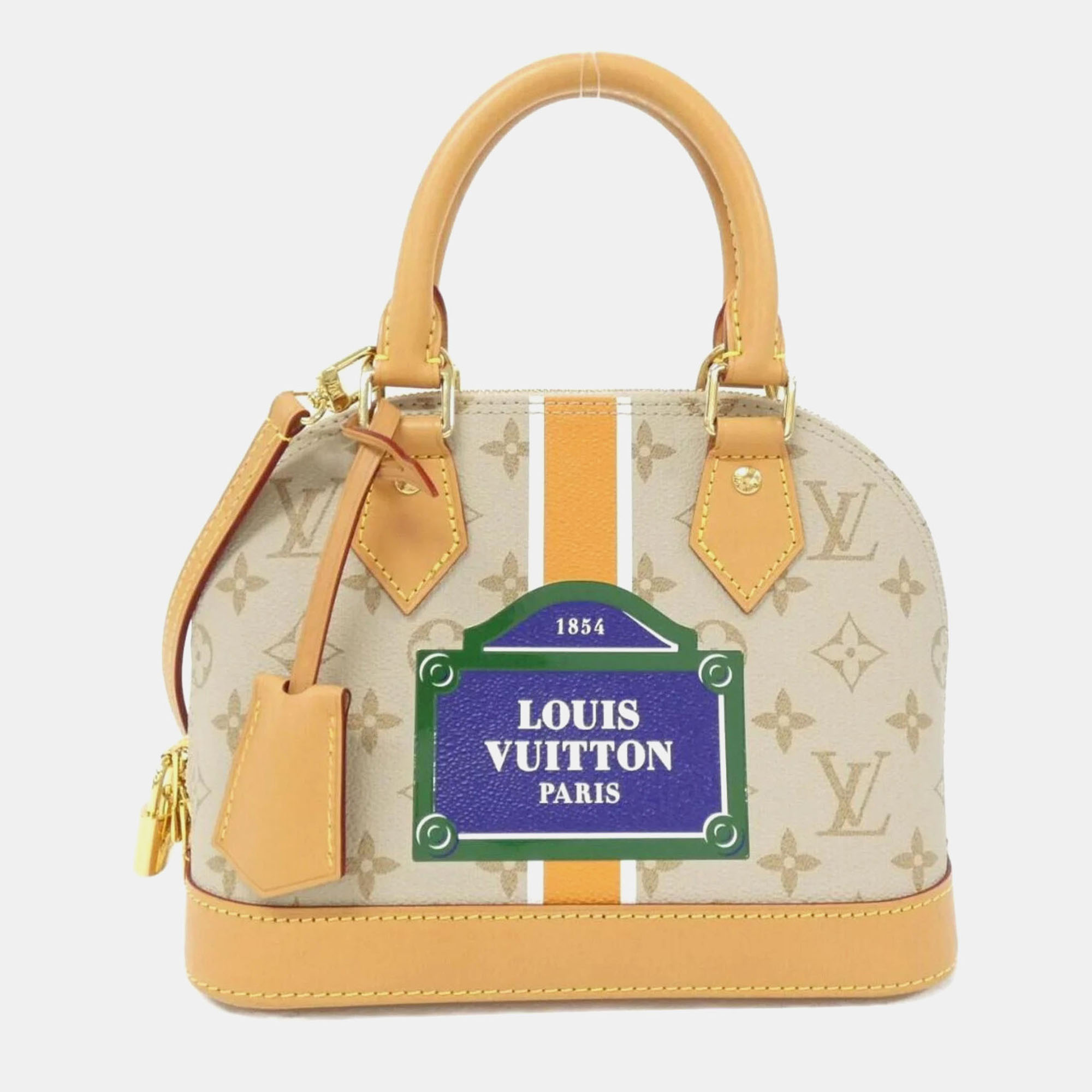 Louis Vuitton Monogram Monopanam (Lv Street Sign) Alma Bb Handbag, Beige
Louis Vuitton Monogram Monopanam (Lv Street Sign) Alma Bb Handbag, Beige