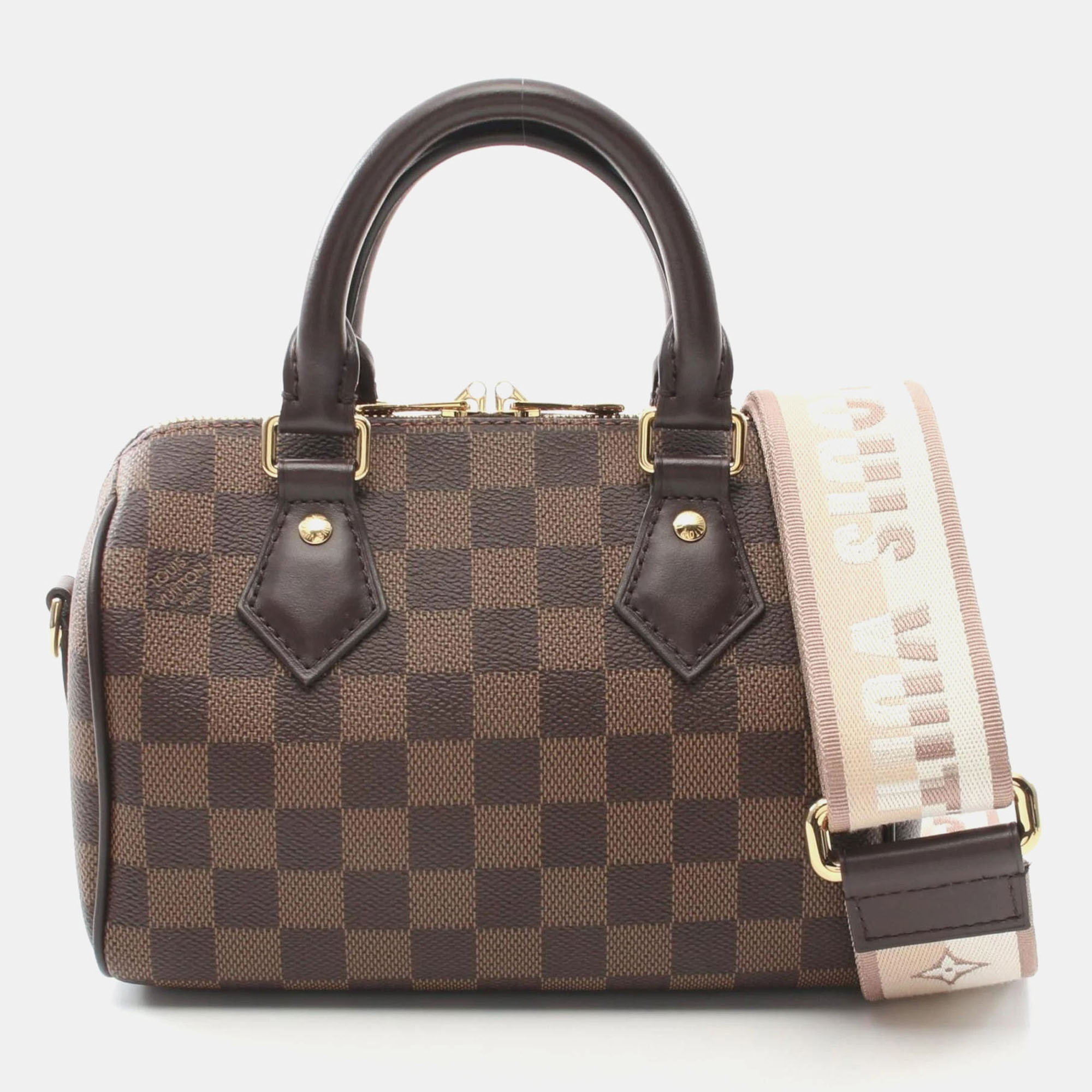 Louis Vuitton Speedy Bandouliere 20 Handbag Coated Canvas Leather Damier Brown
Louis Vuitton Speedy Bandouliere 20 Handbag Coated Canvas Leather Damier Brown