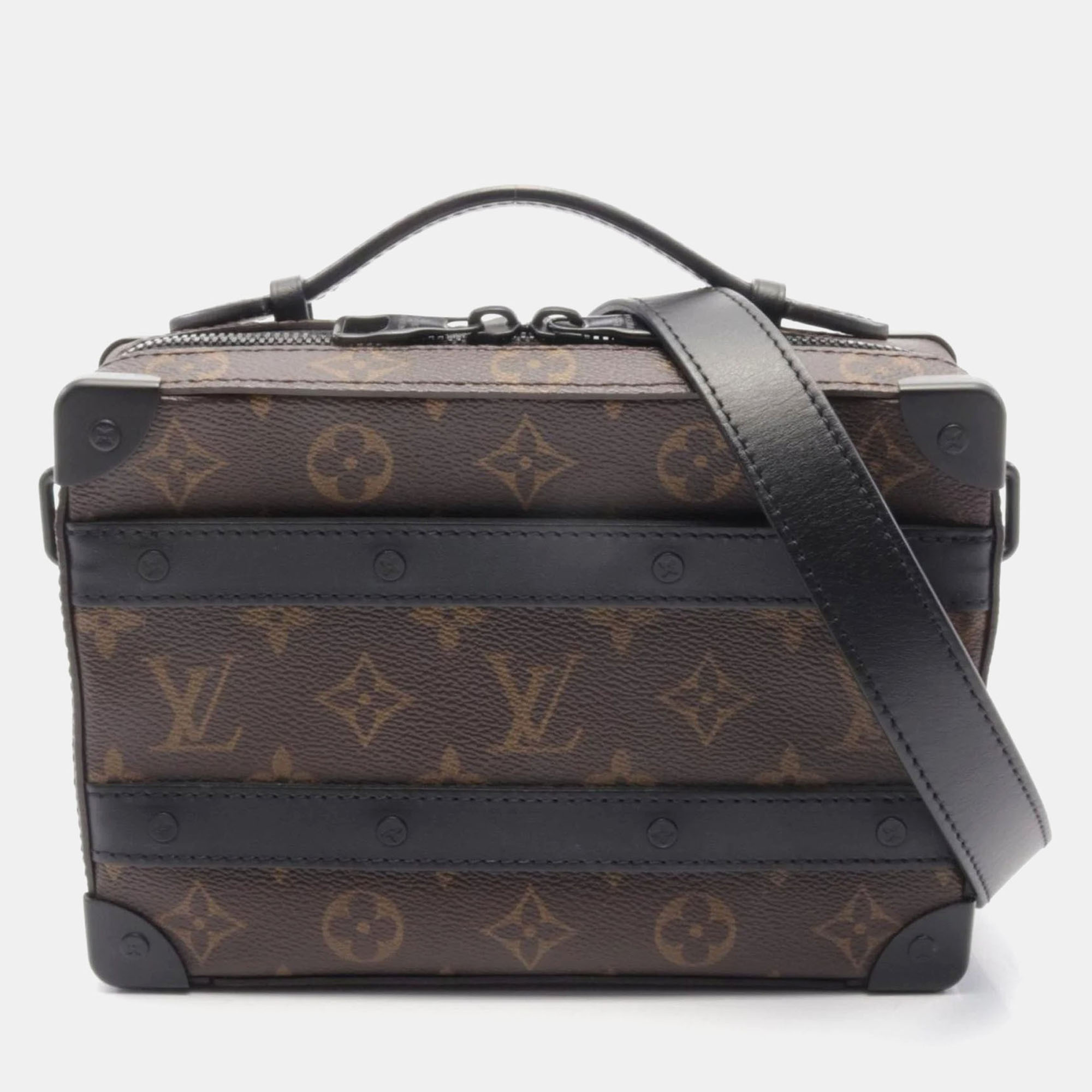 Louis Vuitton Handle Soft Trunk Monogram Macassar Handbag Coated Canvas Leather Brown Black Bag
Louis Vuitton Handle Soft Trunk Monogram Macassar Handbag Coated Canvas Leather Brown Black Bag