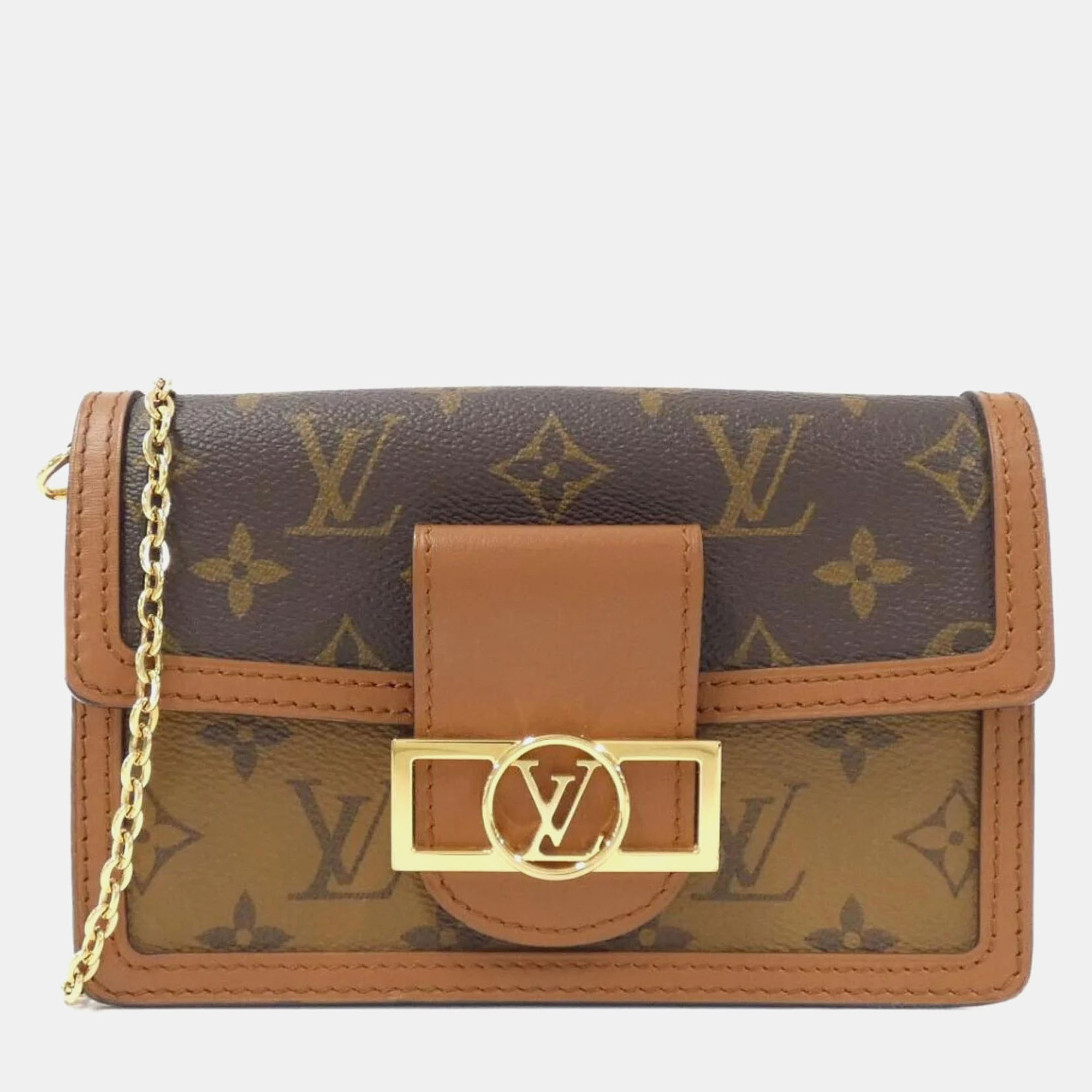 Louis Vuitton Monogram Portefeuille Dauphine Chain Wallet, Brown
Louis Vuitton Monogram Portefeuille Dauphine Chain Wallet, Brown