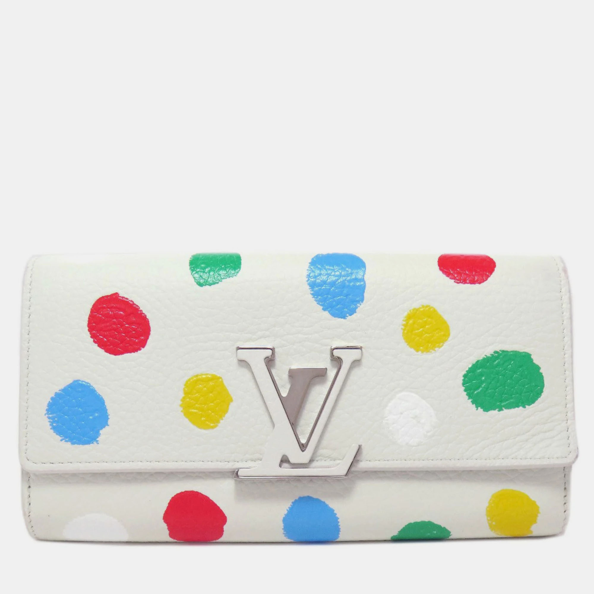 Louis Vuitton White Taurillon Leather Portefeuille Capucines Long Wallet
Louis Vuitton White Taurillon Leather Portefeuille Capucines Long Wallet