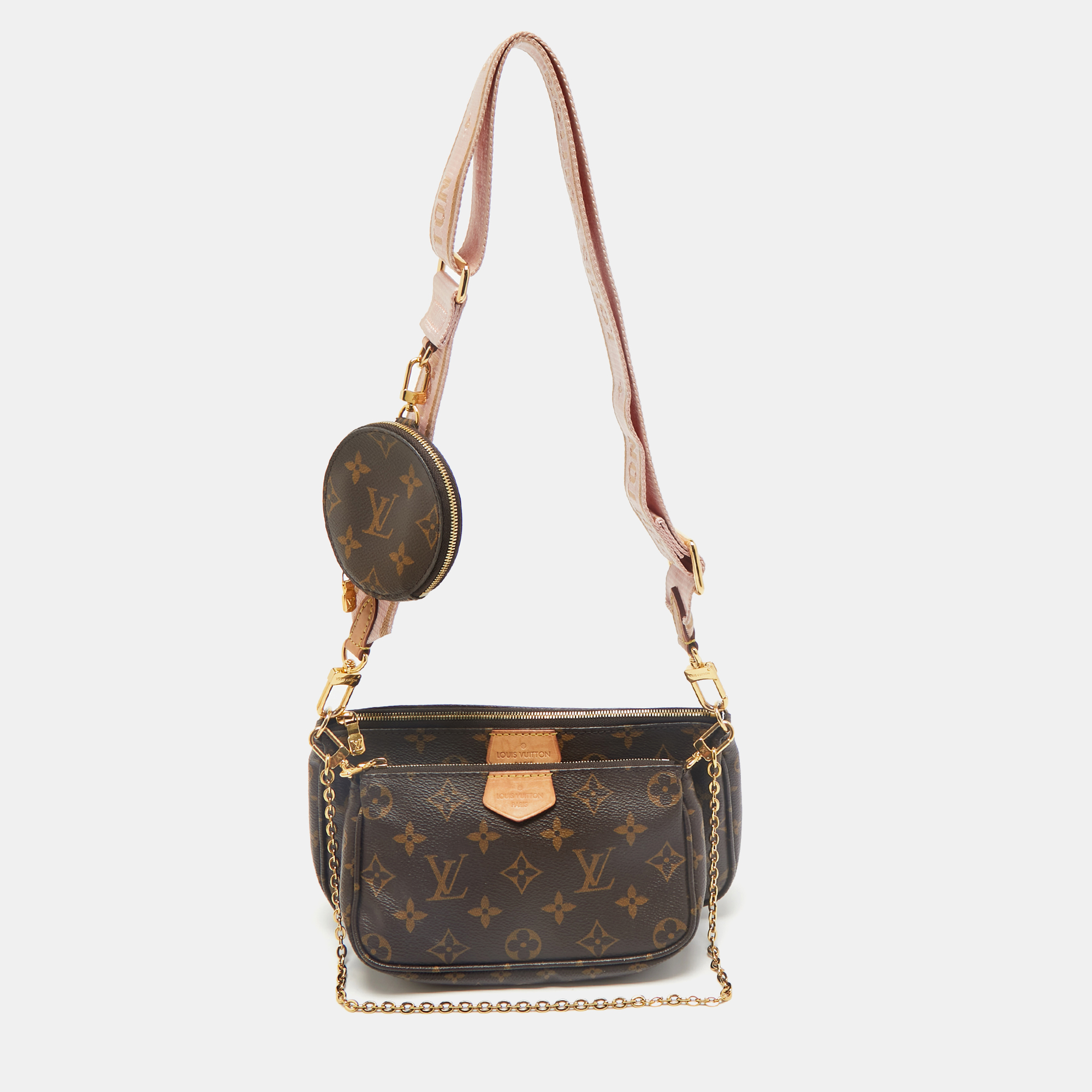 Louis Vuitton Pink Monogram Canvas Multi Pochette Accessories Bag
Louis Vuitton Pink Monogram Canvas Multi Pochette Accessories Bag