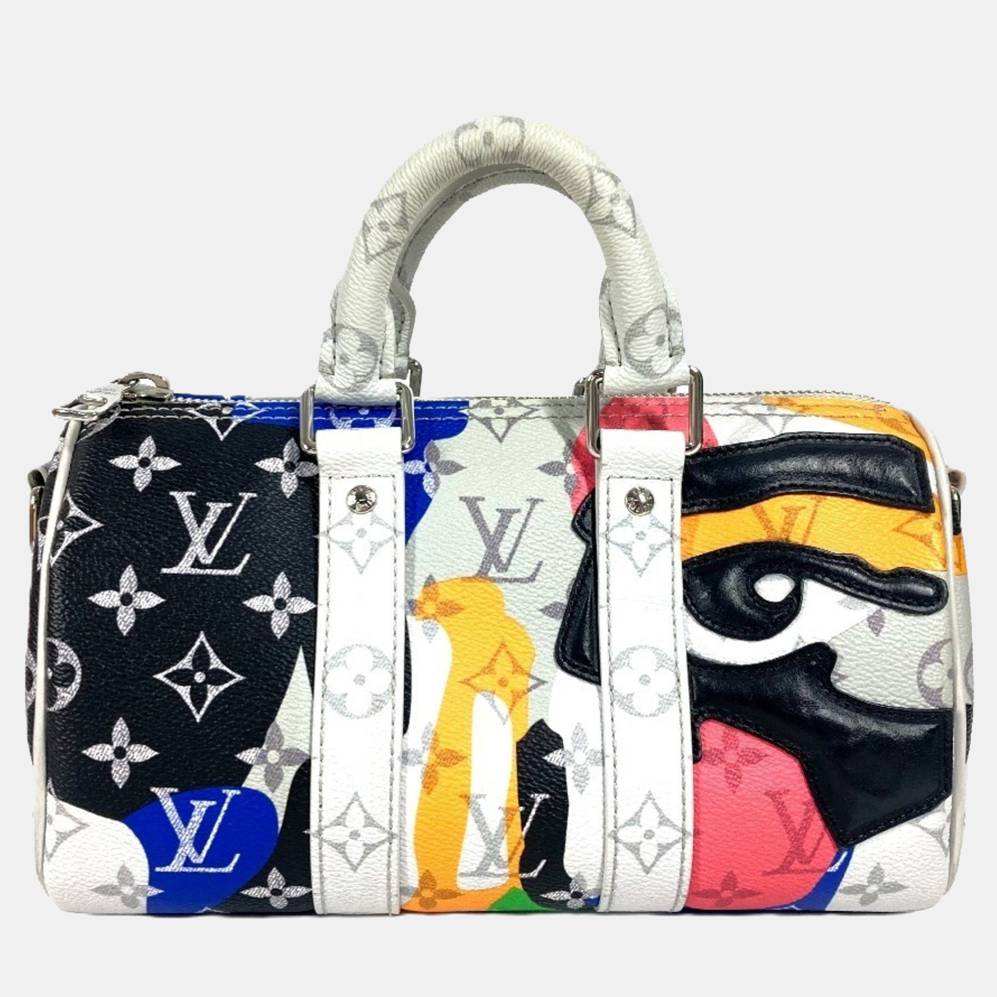 Louis Vuitton Monogram Lv Portrait Keepall Bandouliere 25 Mini Boston Handbag Canvas Leather Multicolor
Louis Vuitton Monogram Lv Portrait Keepall Bandouliere 25 Mini Boston Handbag Canvas Leather Multicolor